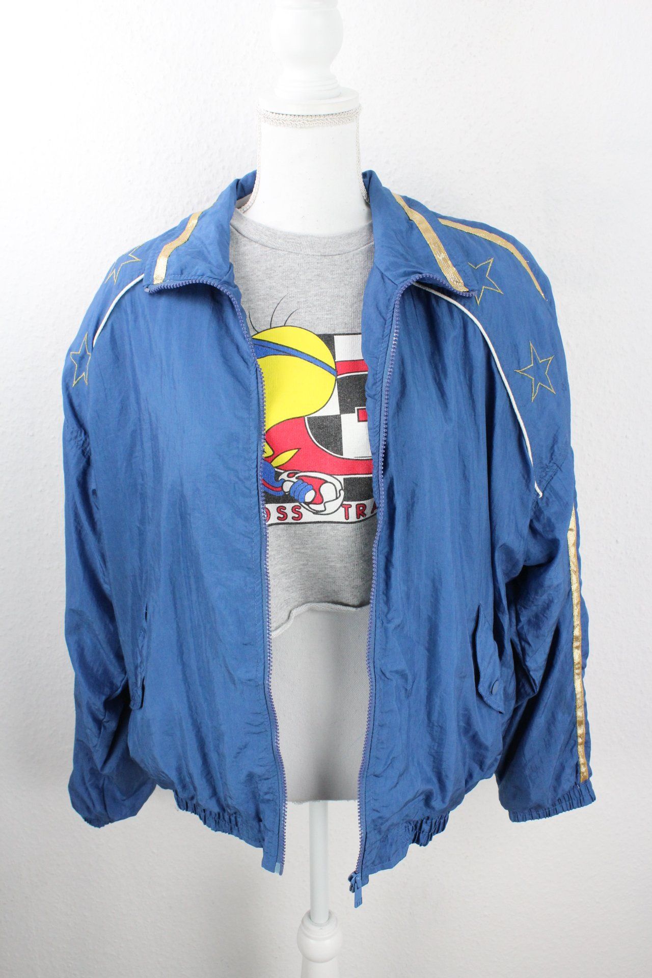 Vintage Blue Todd1 Windbreaker (XXL) Vintage & Rags
