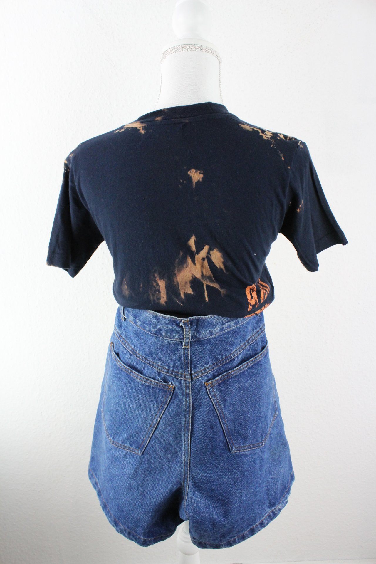 Vintage Blue Vintage&Rags Batik T-Shirt (S) Vintage & Rags
