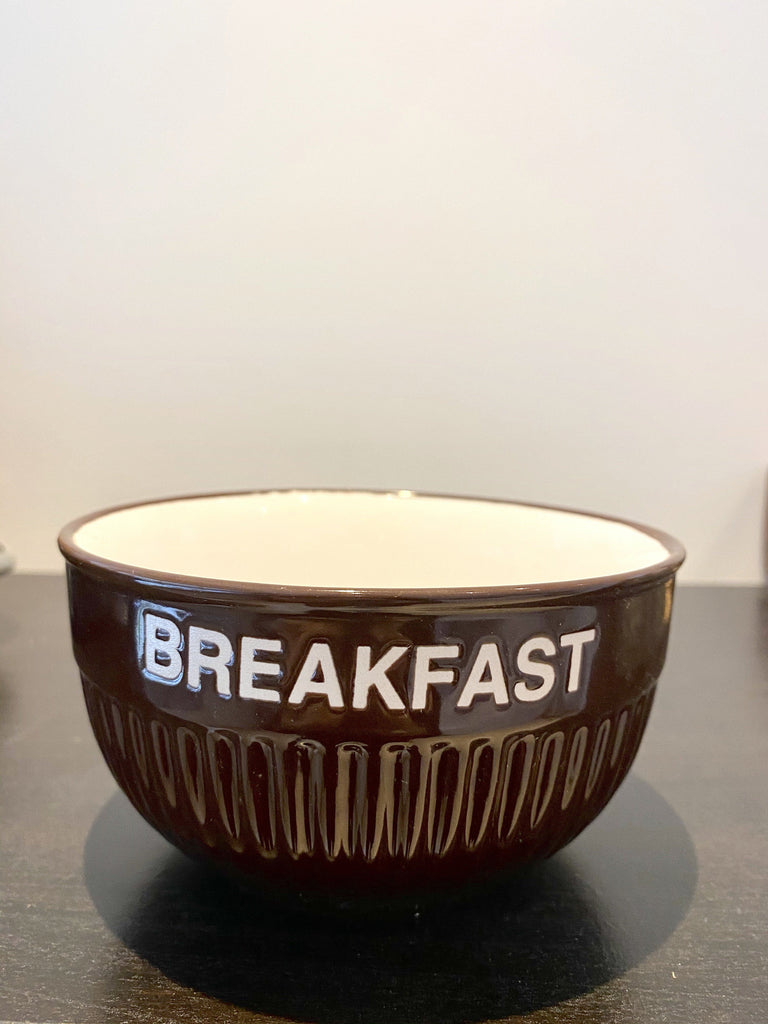 Vintage Brown Breakfast Bowl Vintage & Rags 