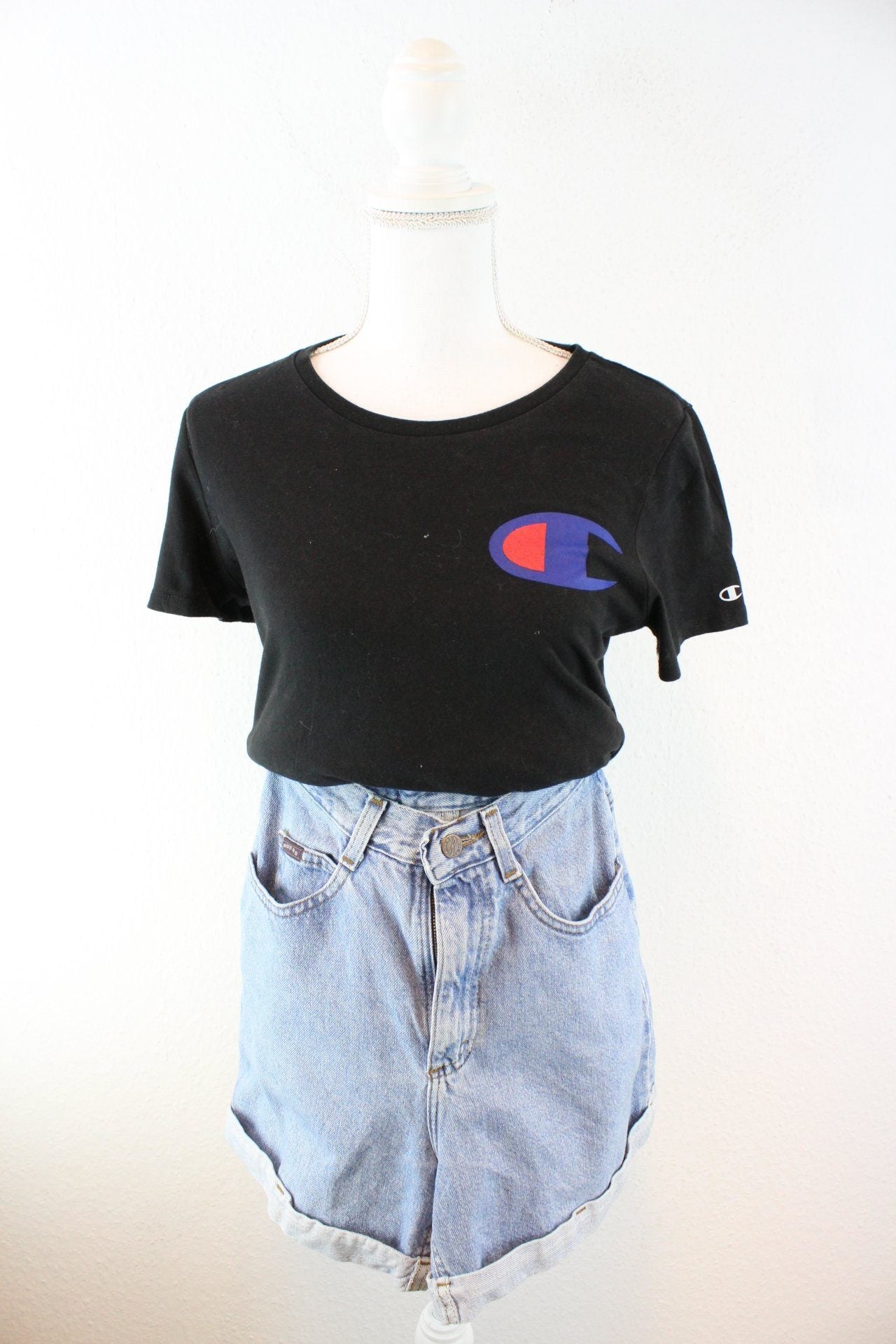 Vintage Champion Basic T-Shirt (S) Vintage & Rags