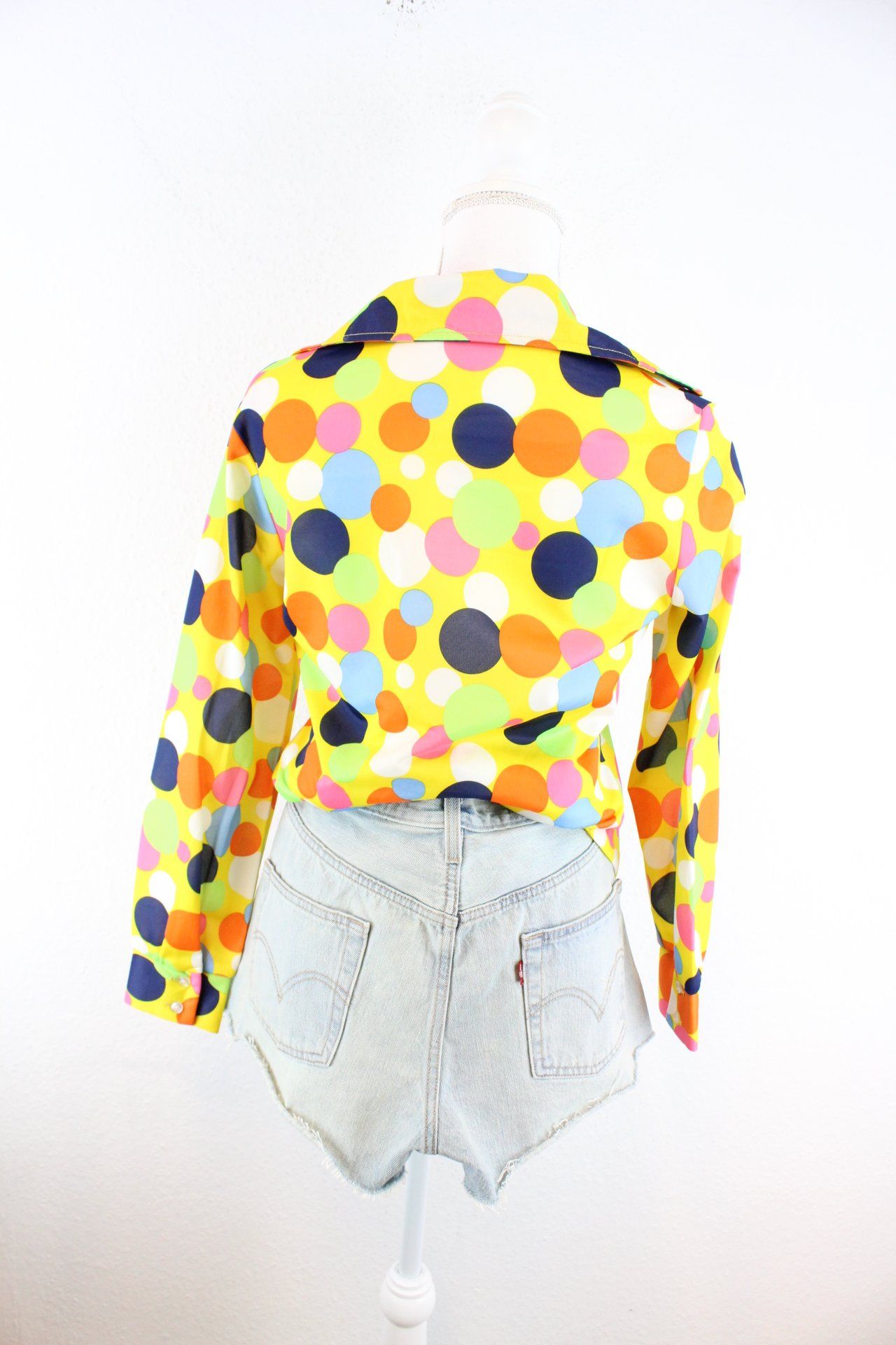 Vintage Colorful Dot Blouse (S) Vintage & Rags
