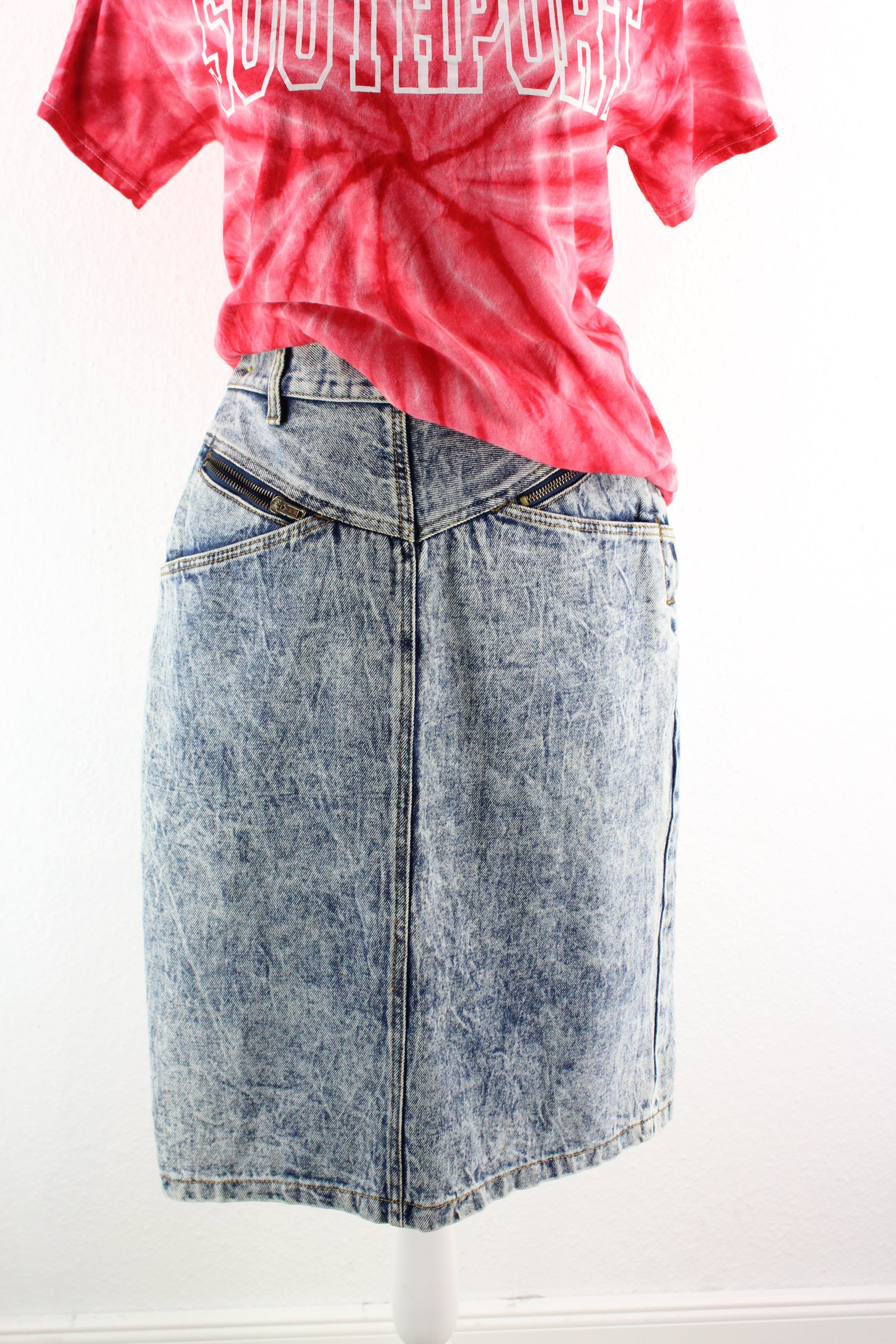 Vintage Denim Skirt (7/8) Vintage & Rags