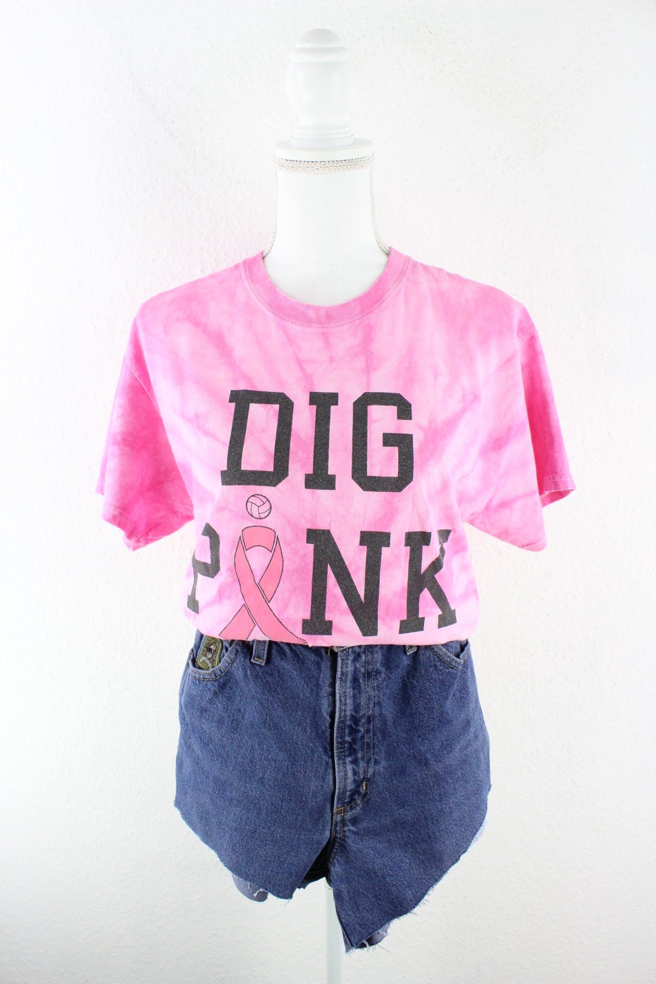 Vintage Dig Pink Batik T-Shirt (M) Vintage & Rags