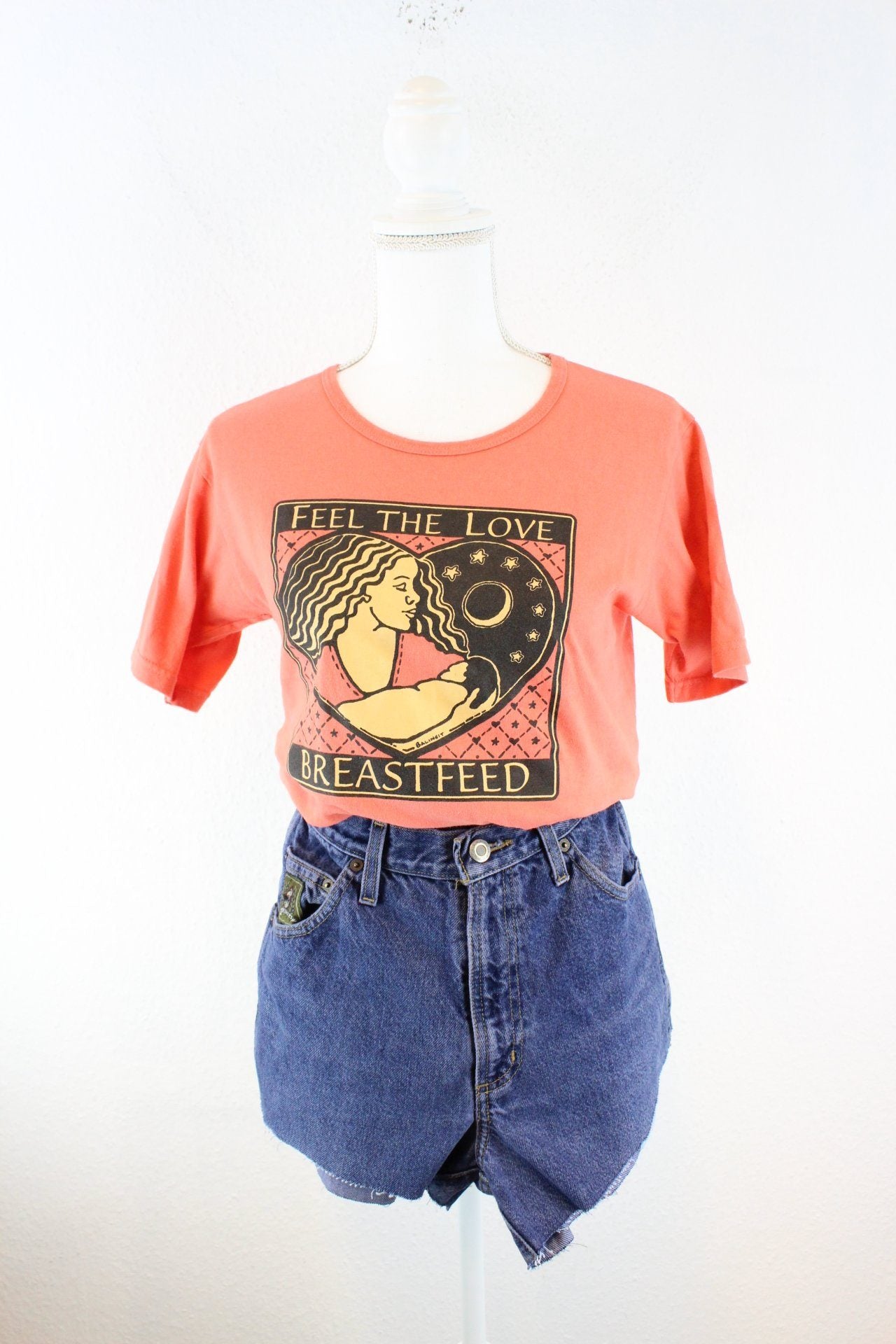 Vintage Feel The Love T-Shirt (S) Vintage & Rags