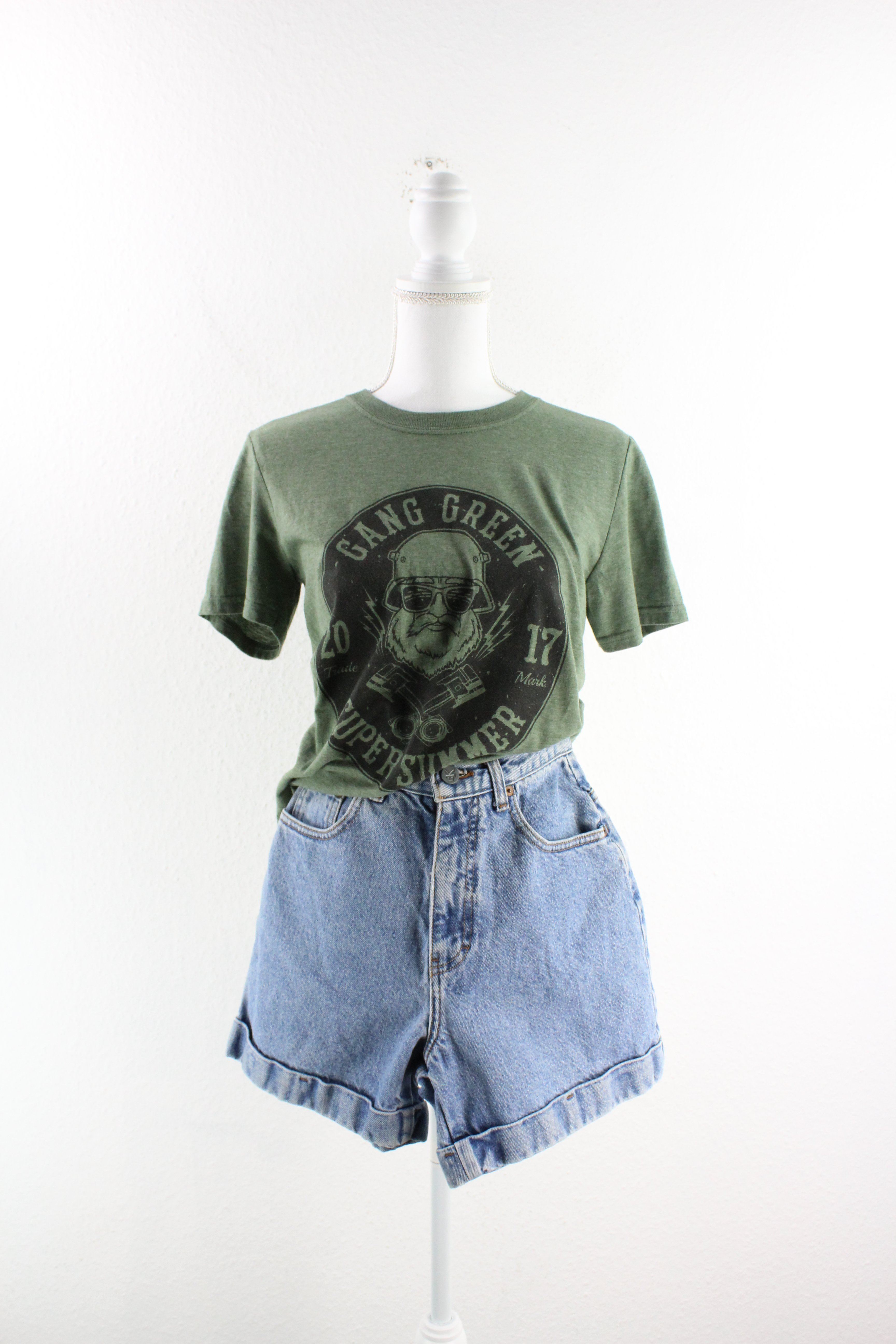 Vintage Gang Green T-Shirt (S) Vintage & Rags