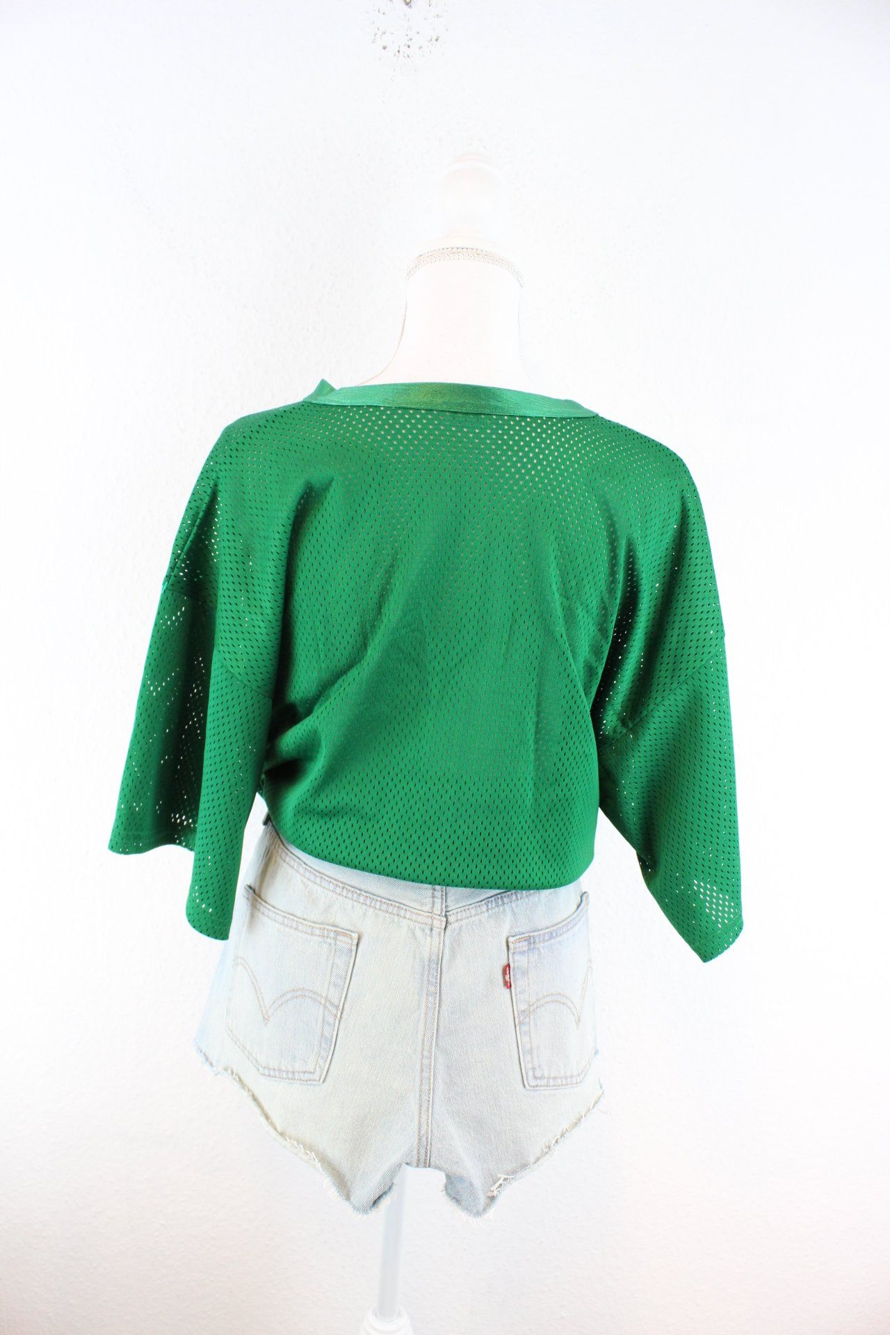 Vintage Green Football Jersey (L) Vintage & Rags