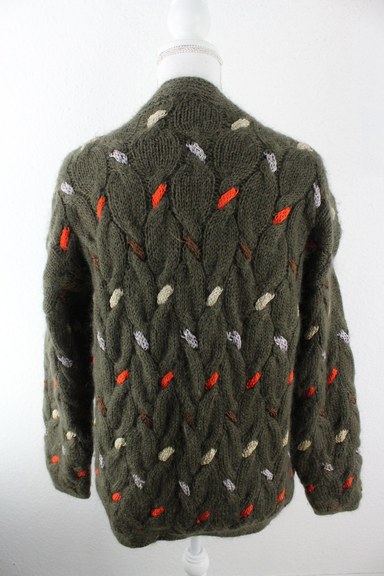 Vintage Green Magnolia Cardigan (M) Vintage & Rags