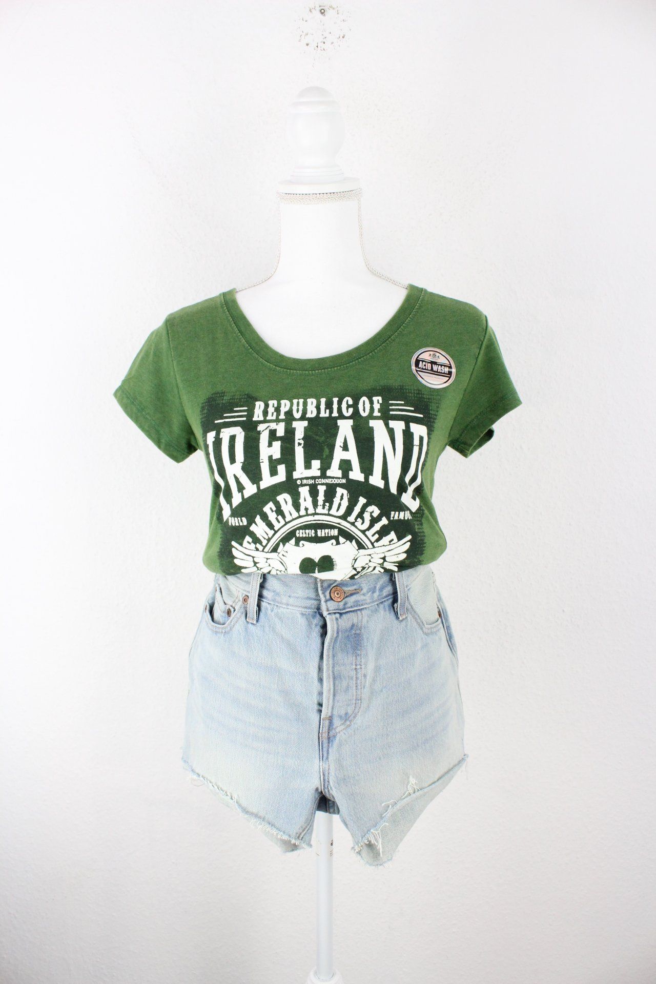Vintage Green Urban Irish T-Shirt (XS) Vintage & Rags