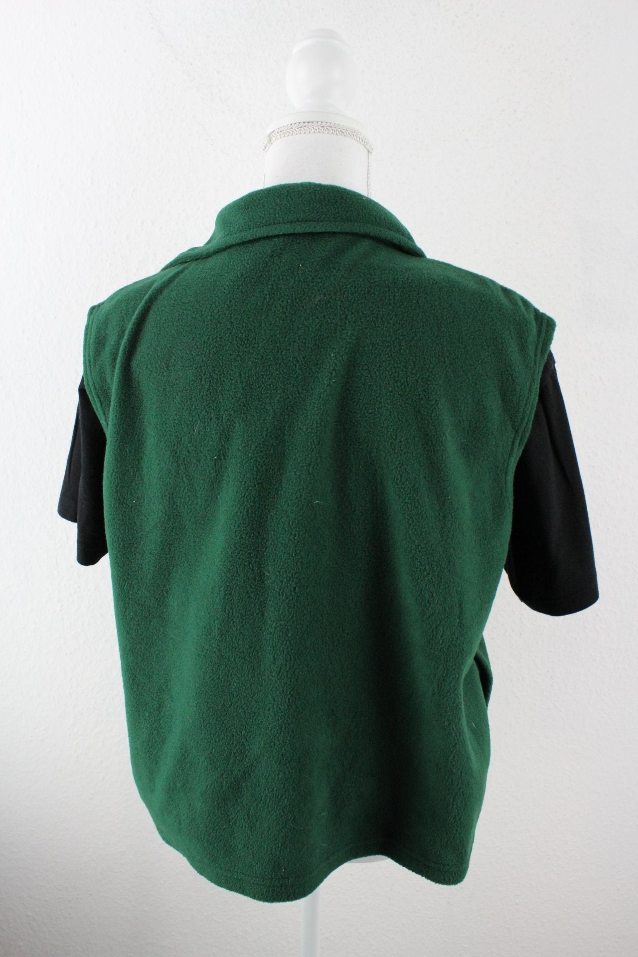 Vintage Green USA Fleece Vest (L) Vintage & Rags