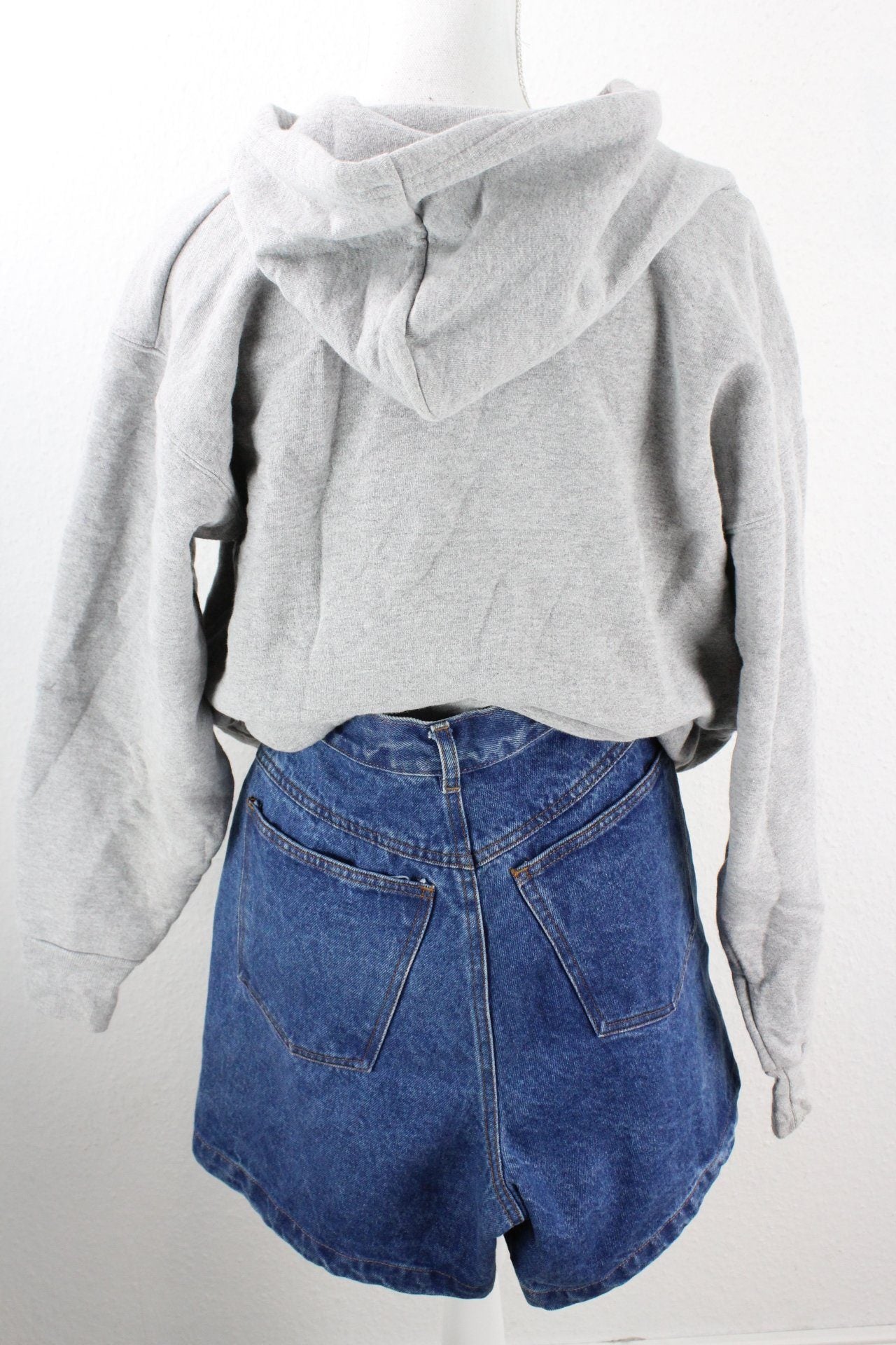 Vintage Grey Football Hoodie (XL) Vintage & Rags