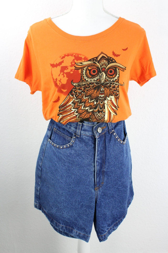 Vintage Halloween Owl T-Shirt (S) Vintage & Rags 