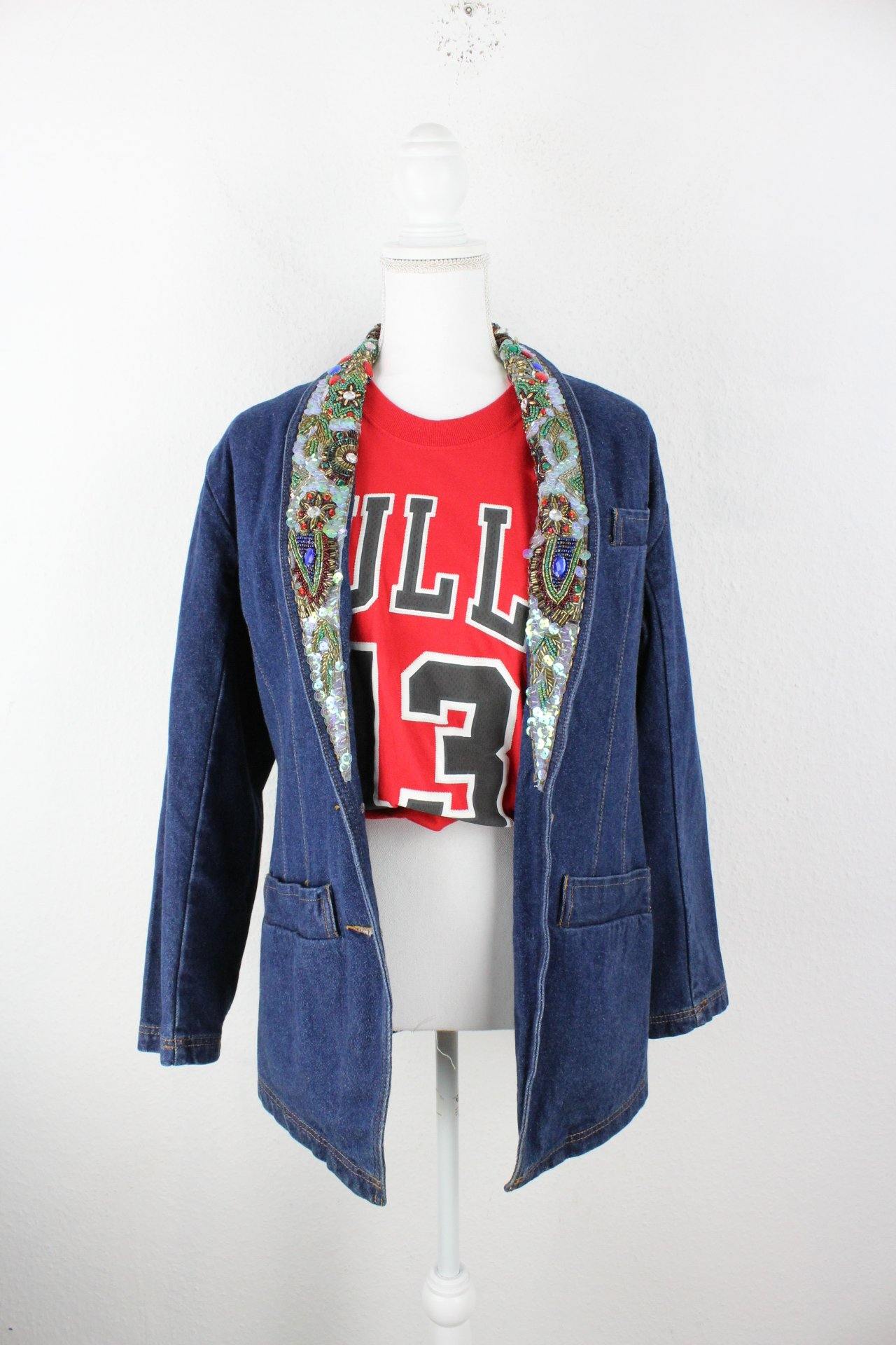 Vintage J.B. Diffusion Denim Jeans Jacket (M) Vintage & Rags