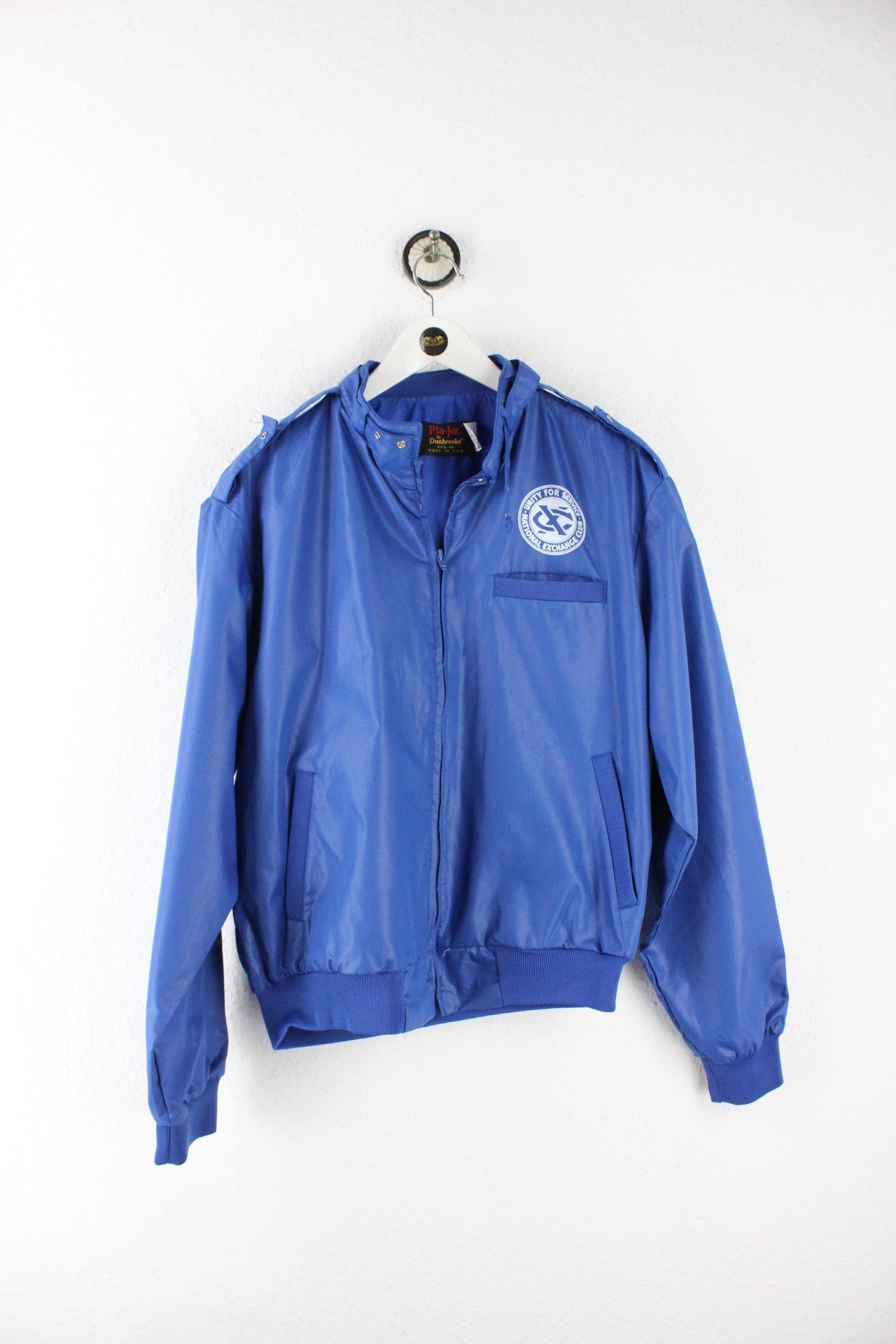 Vintage National Exchange Club Bomber Jacket (L) Yeeco KG