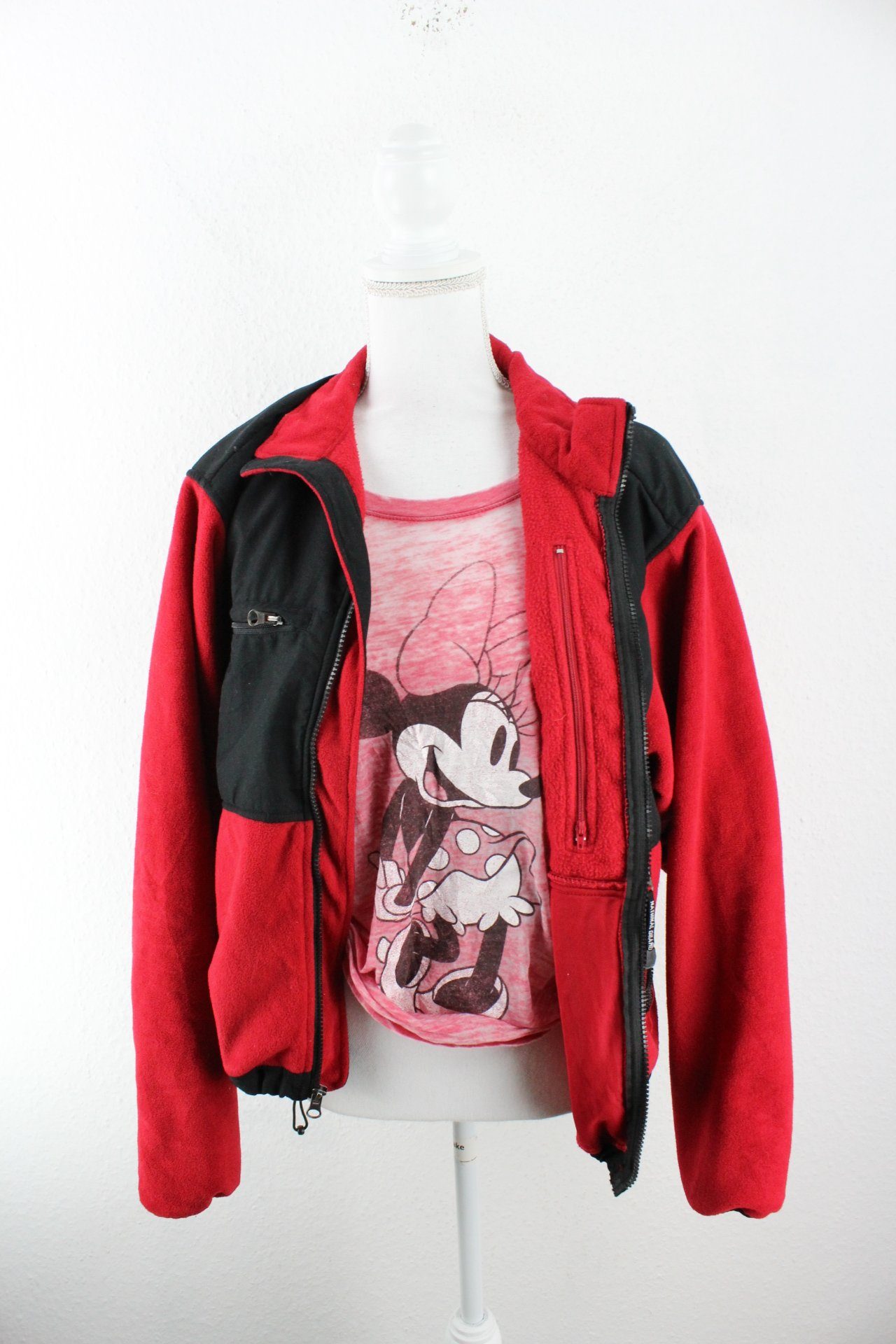 Vintage National Guard Red Jacket (M) Vintage & Rags