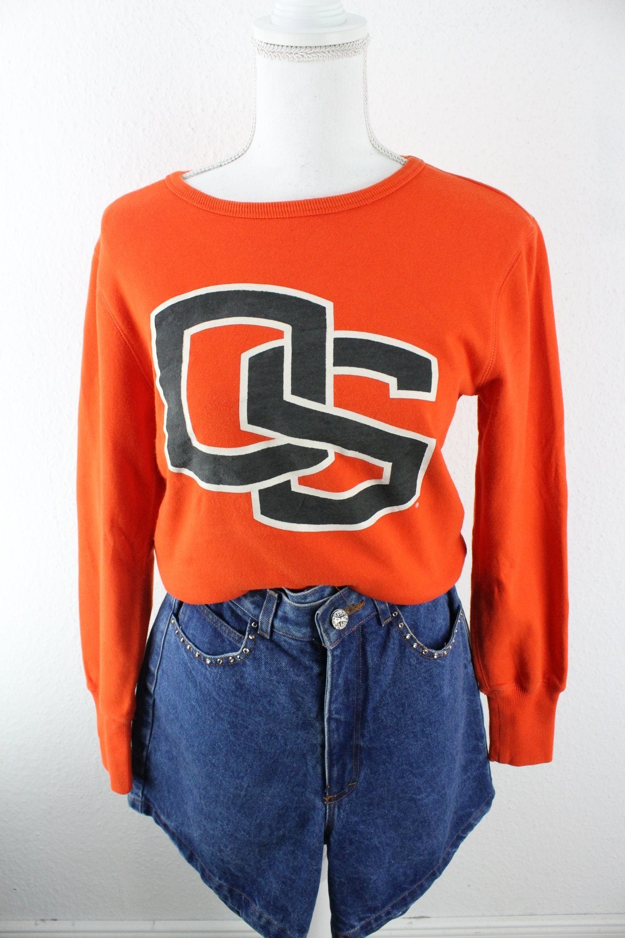 Vintage Orange Nike Sweatshirt (S) Vintage & Rags