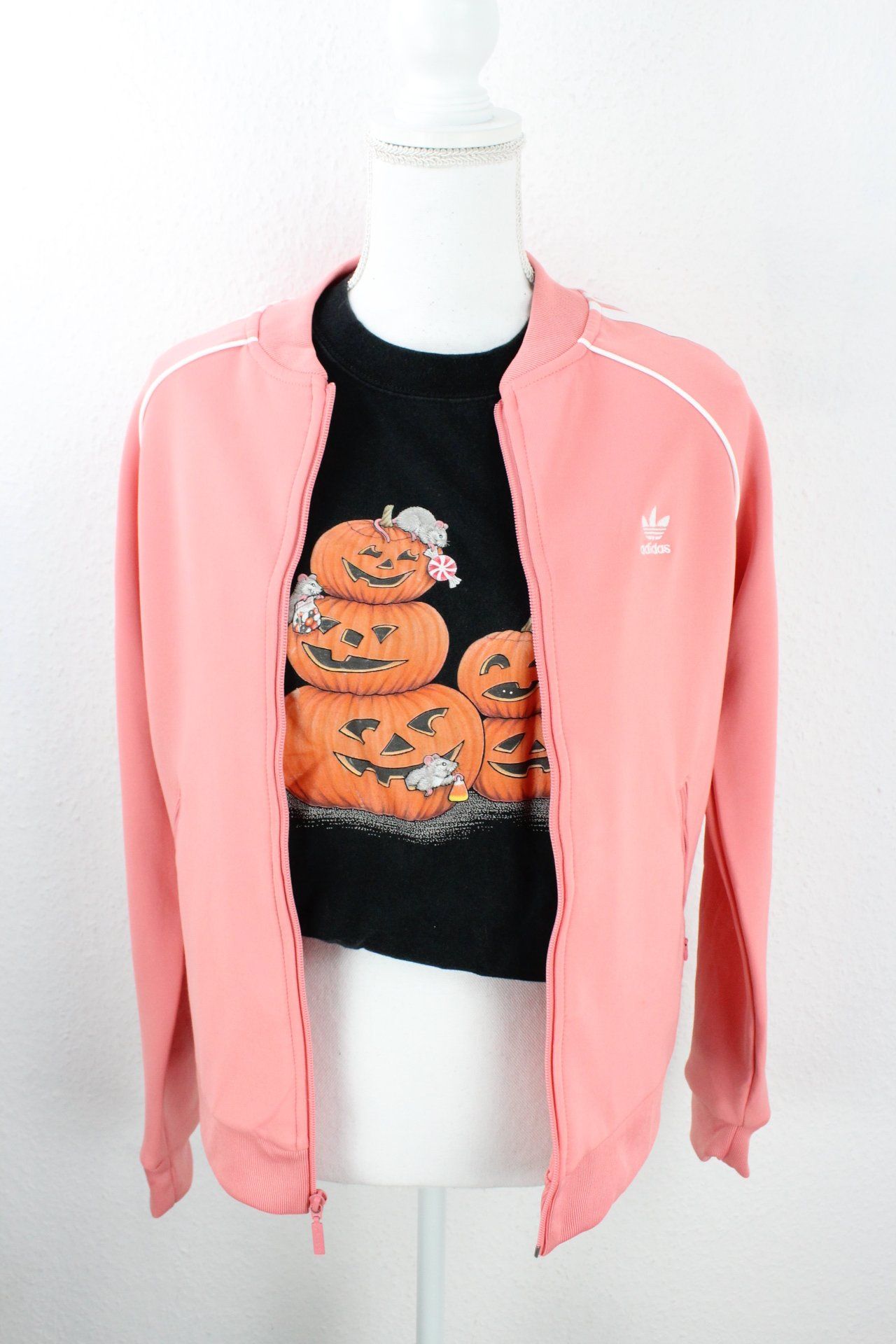Vintage Pink Adidas Jacket (L) Vintage & Rags