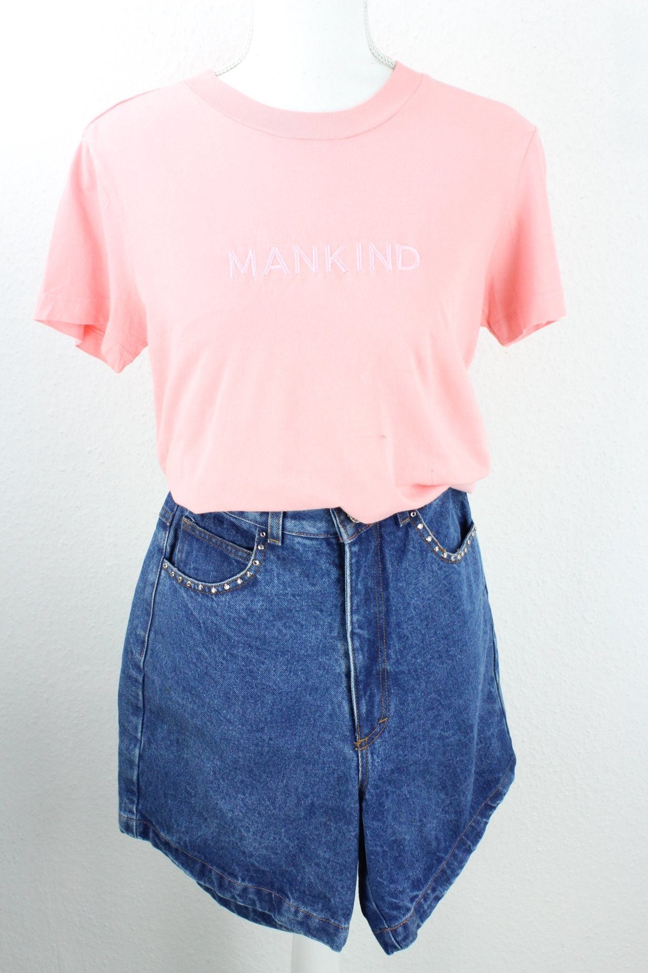 Vintage Pink Mankind T-Shirt (M) Vintage & Rags