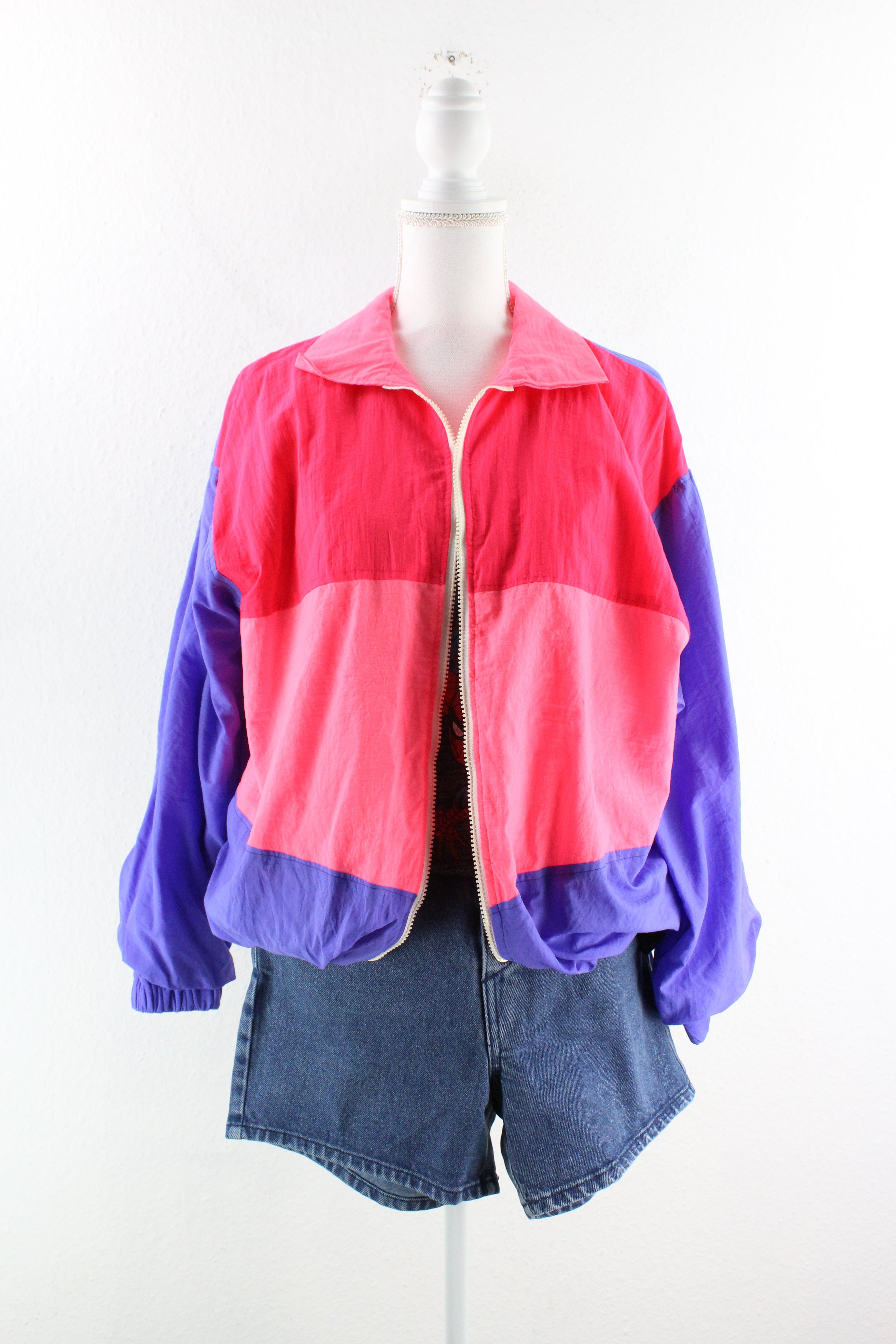 Vintage Pink Purple Light Jacket (M) Vintage & Rags