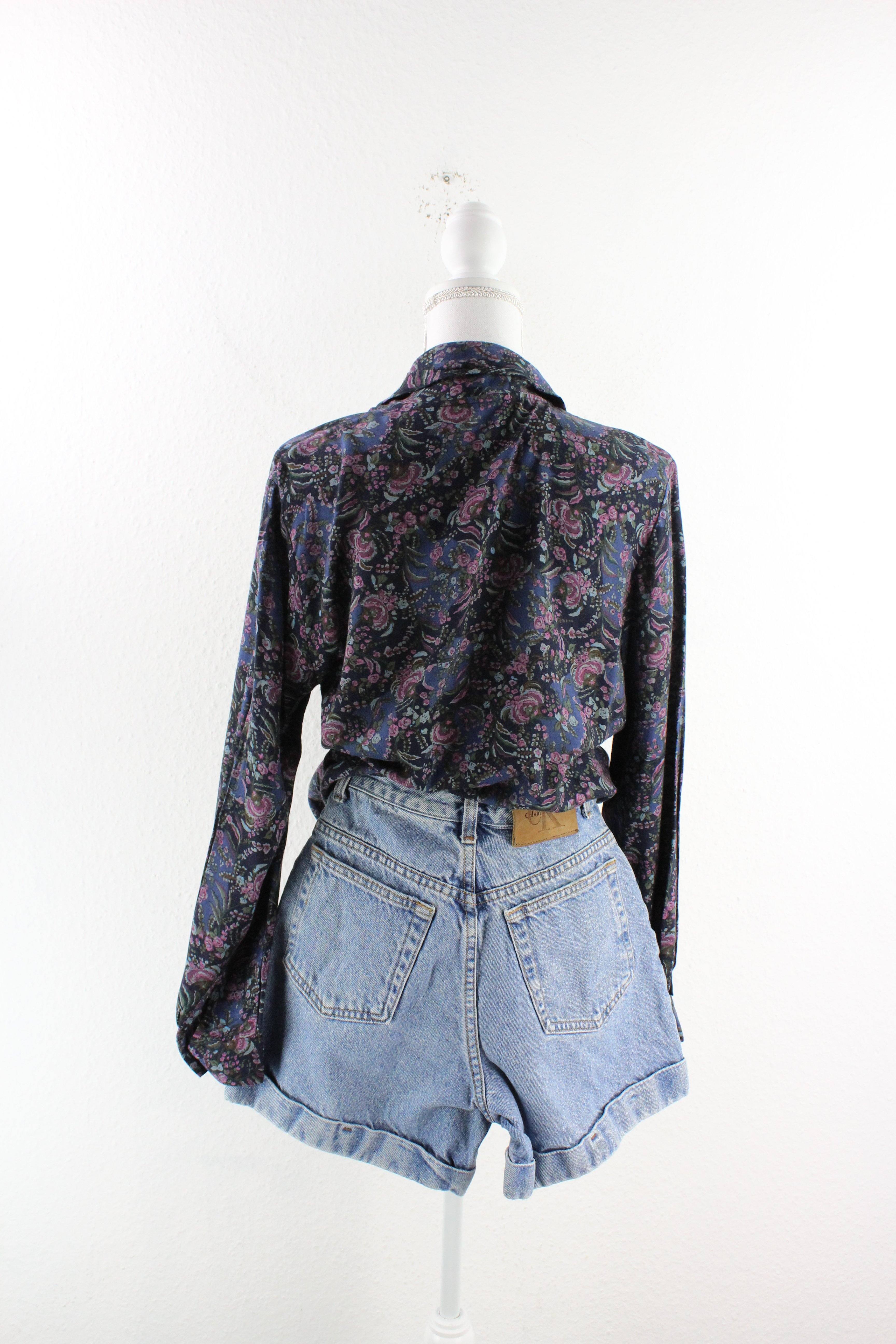 Vintage Purple Pendleton Blouse (10) Vintage & Rags