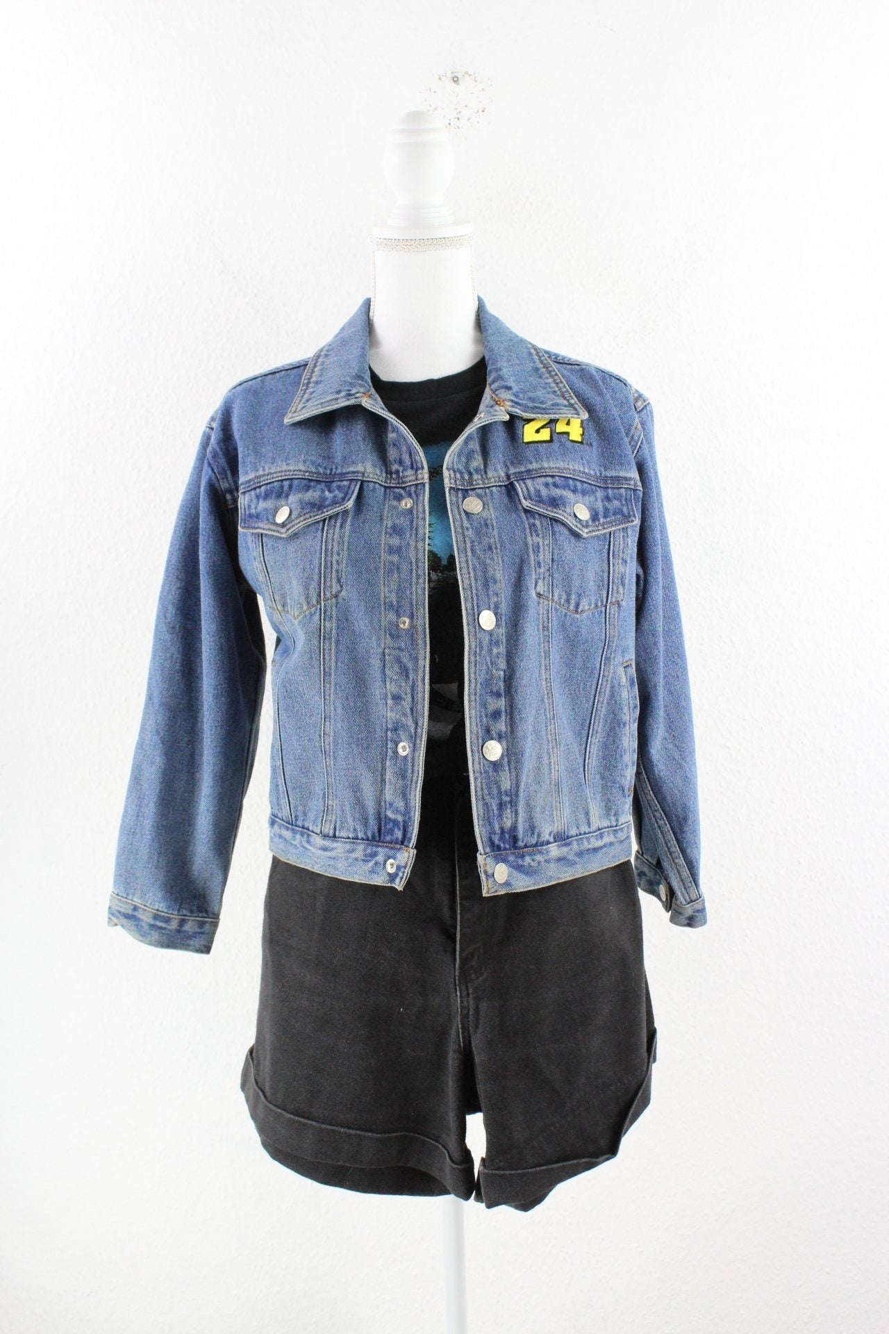 Vintage Race Denim Jacket (M) Vintage & Rags