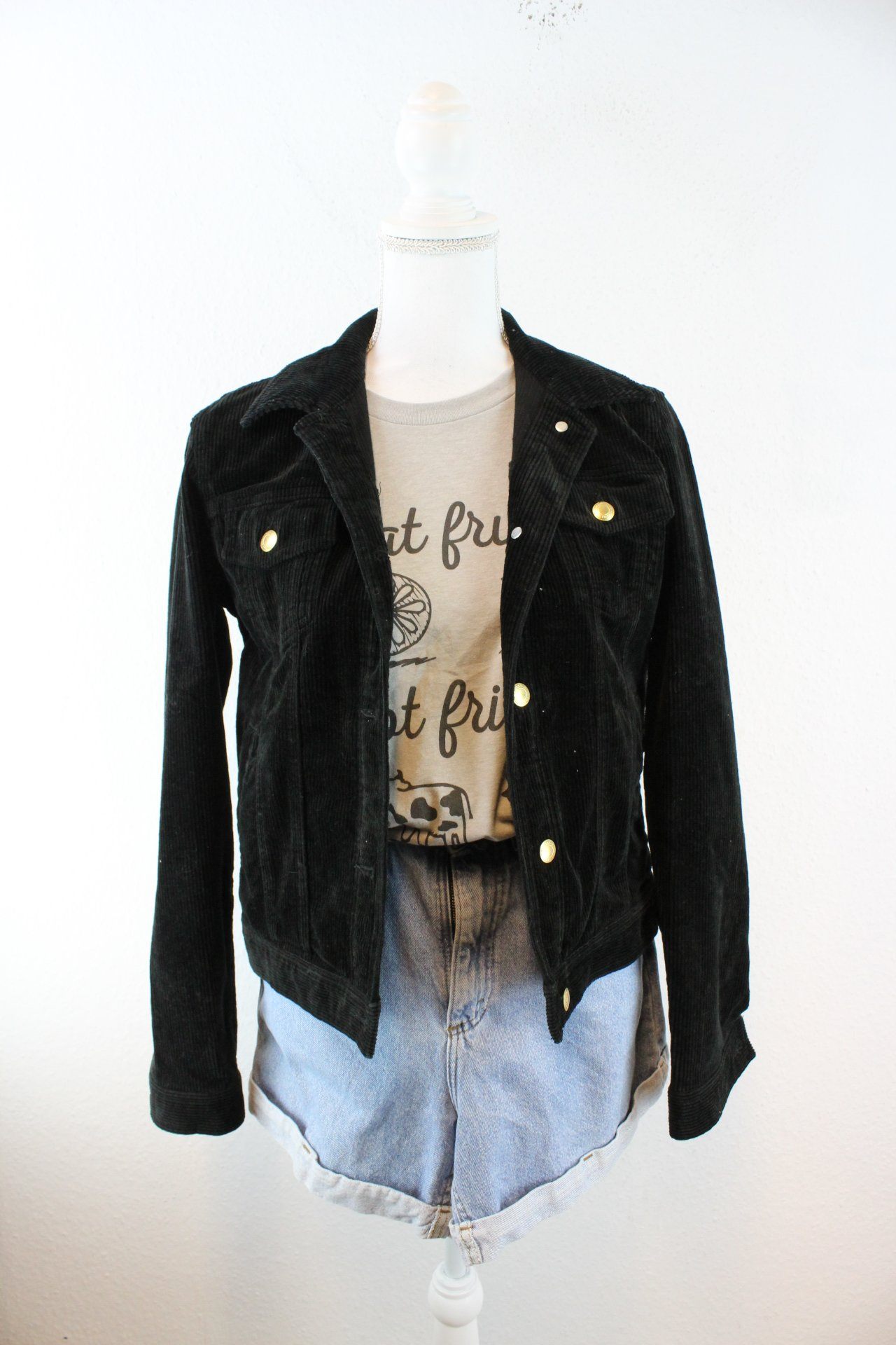 Vintage Ralph Lauren Black Jeans Jacket (S) Vintage & Rags