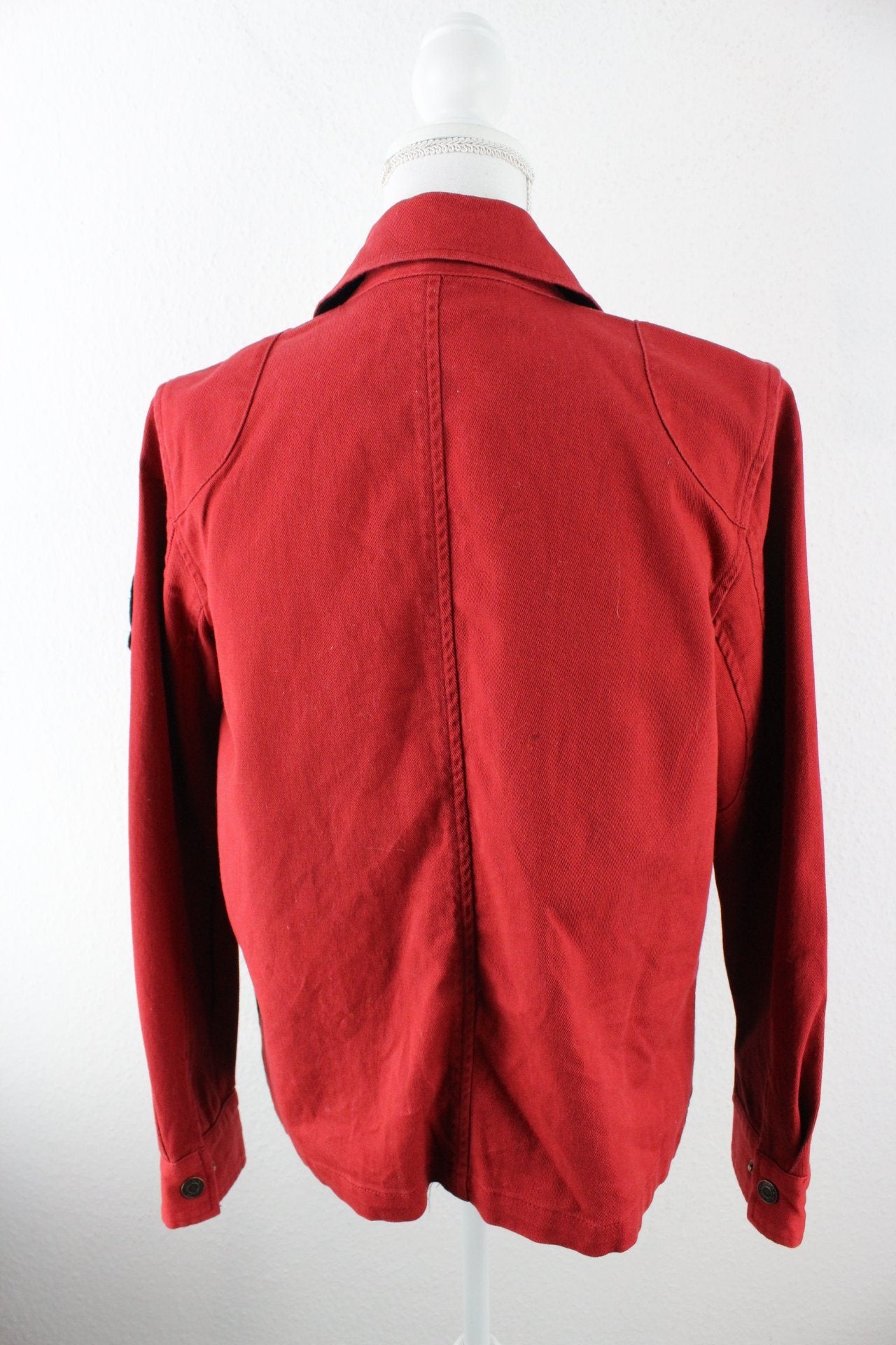 Vintage Ralph Lauren Red Denim Jeans Jacket (M) Vintage & Rags