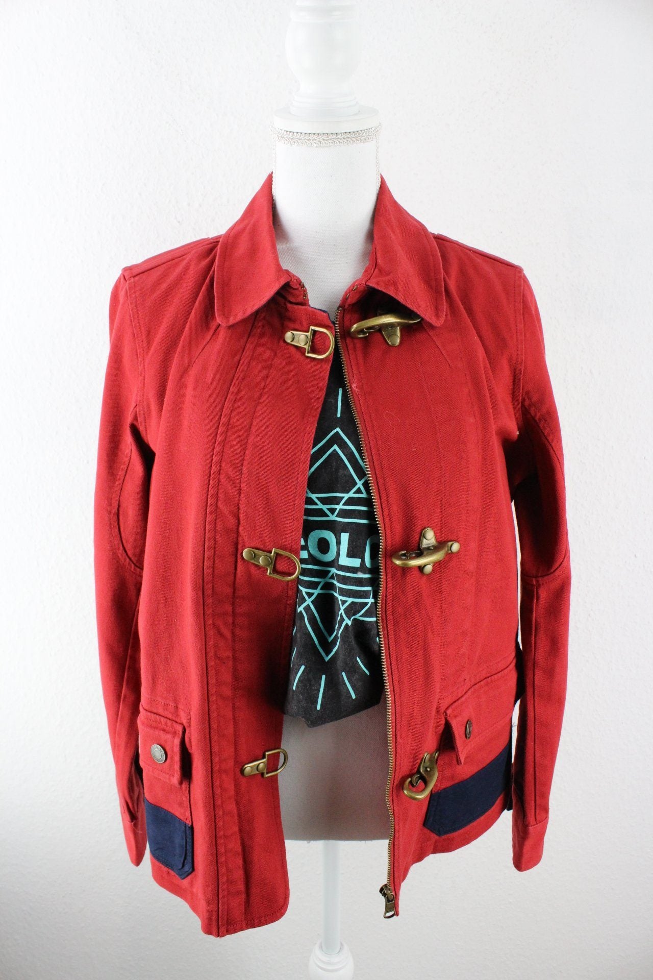 Vintage Ralph Lauren Red Denim Jeans Jacket (M) Vintage & Rags