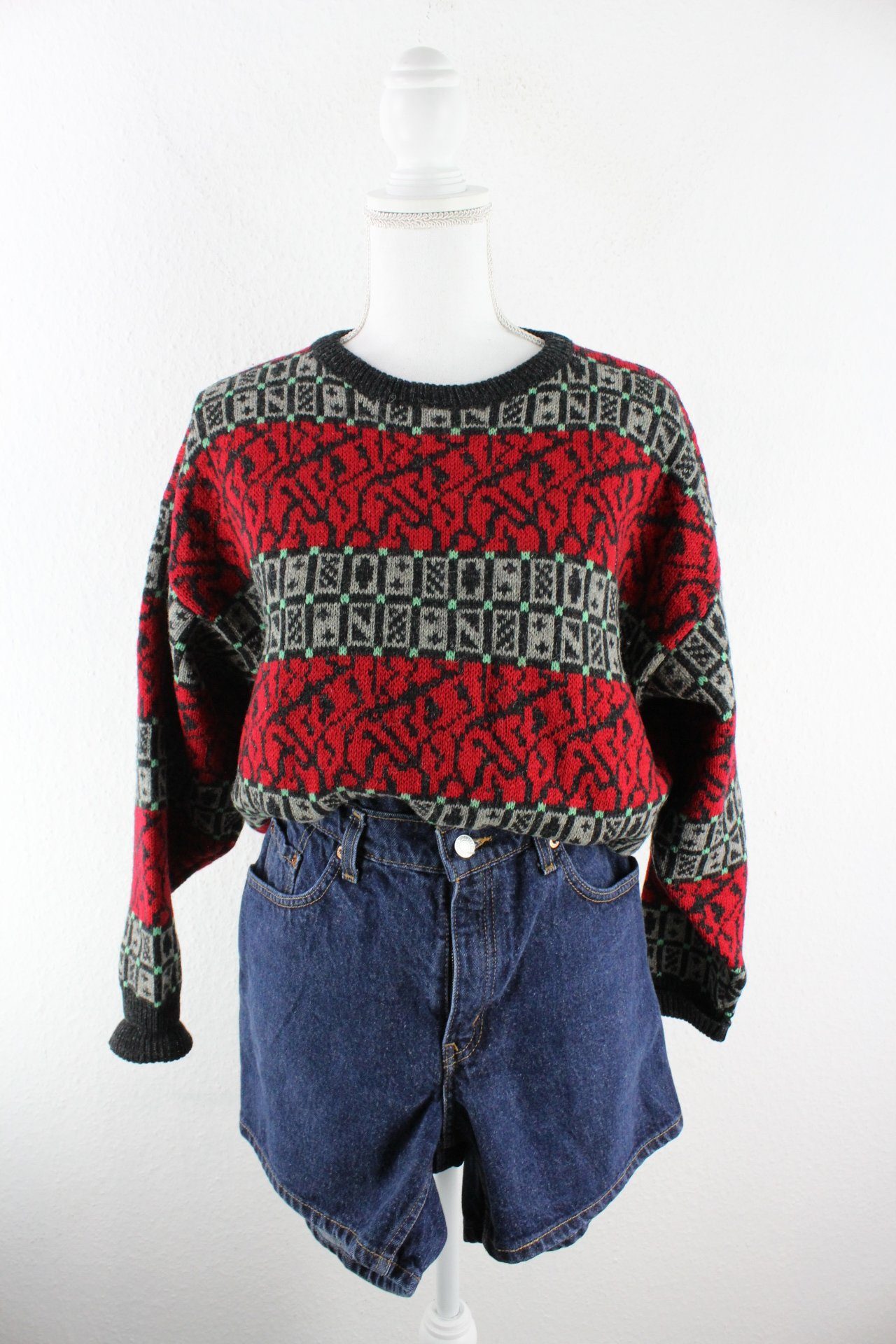 Vintage Red Aitch Pullover (L) Vintage & Rags