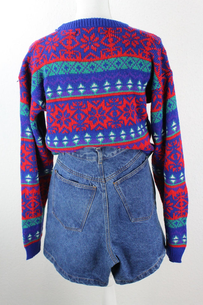 Vintage Red Christmas Pullover (M) Vintage & Rags 