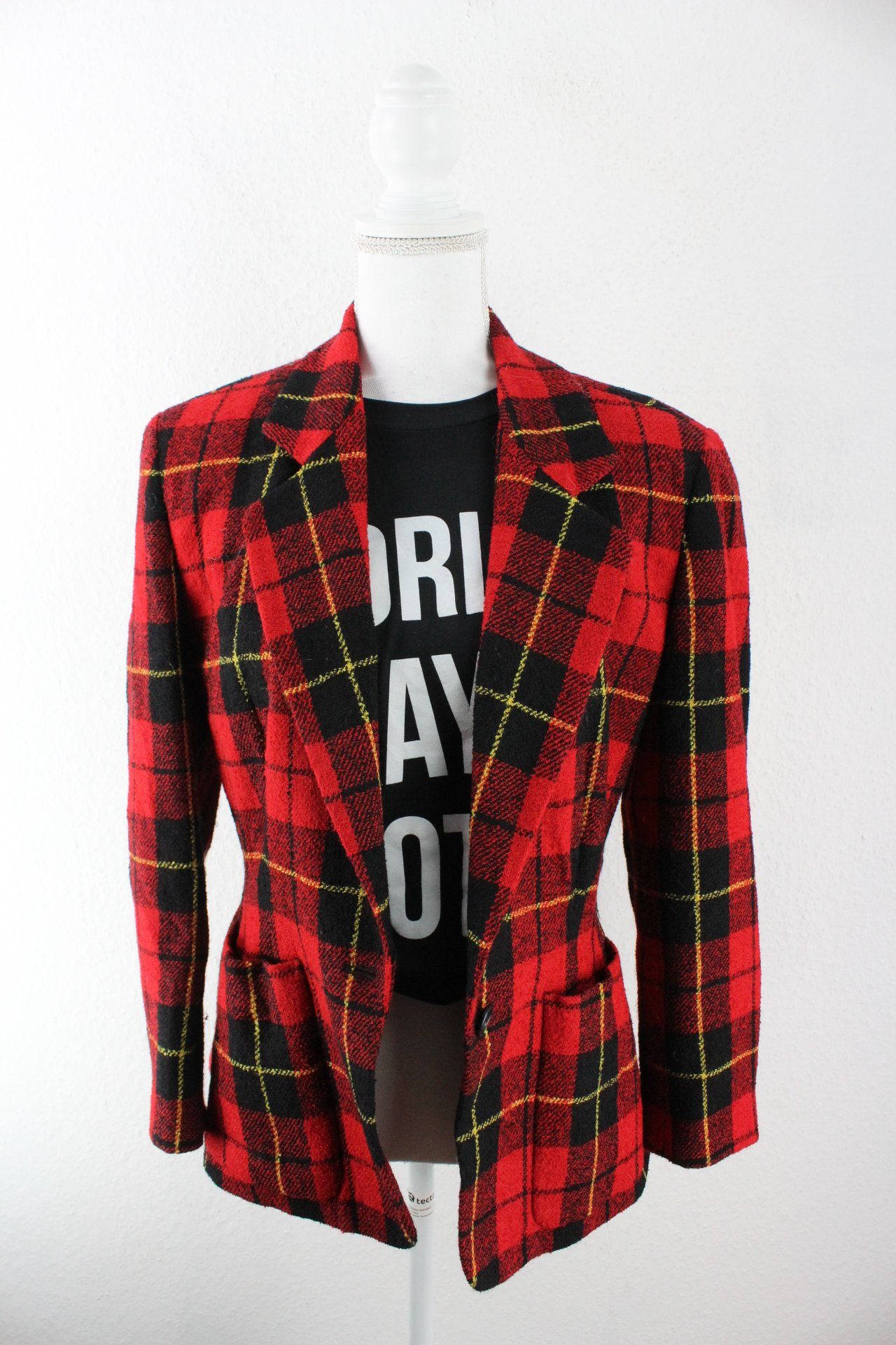 Vintage Red DKNY Blazer (M) Vintage & Rags