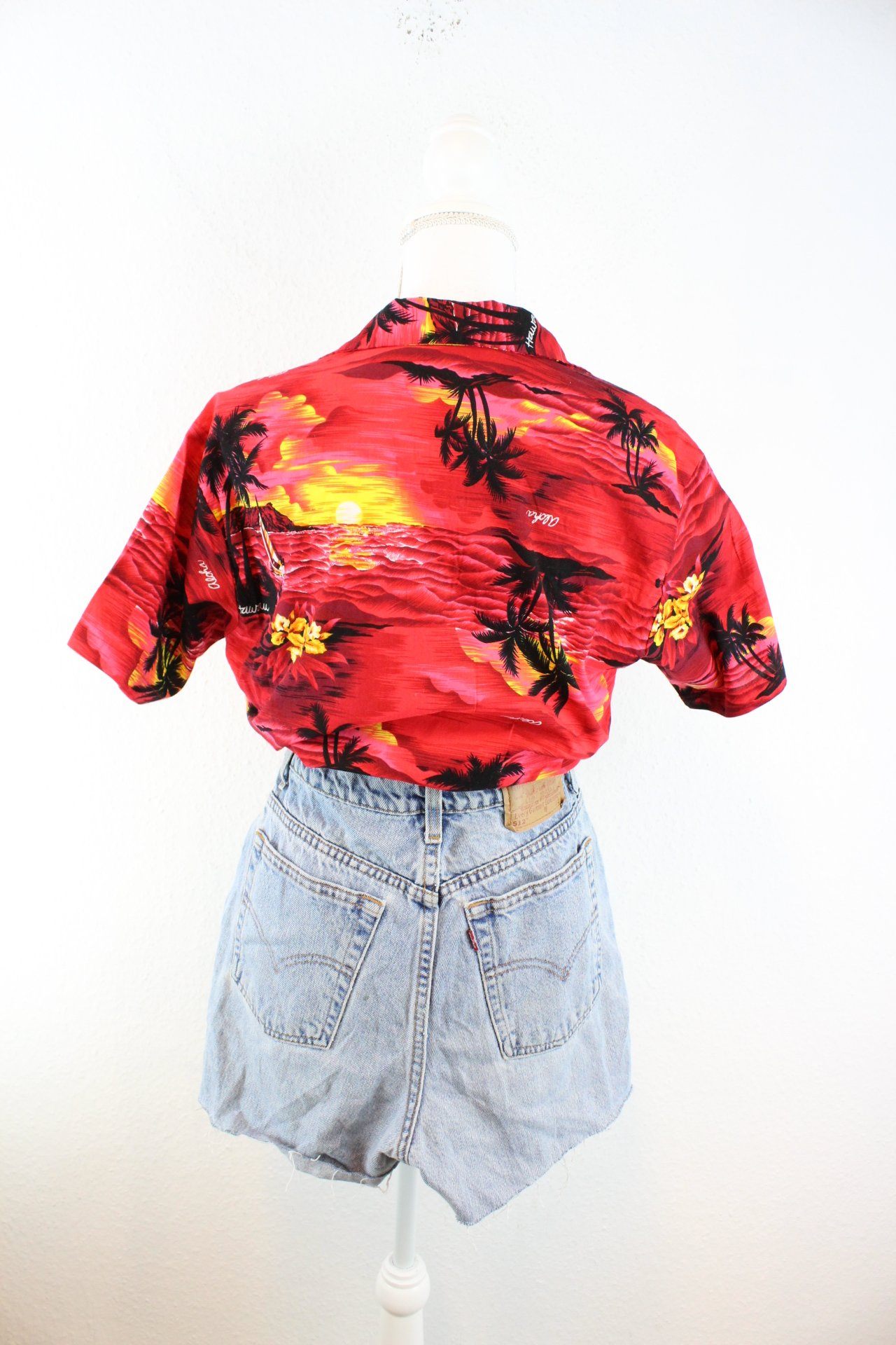 Vintage Red Palm Tree Hawaii T-Shirt (M) Vintage & Rags