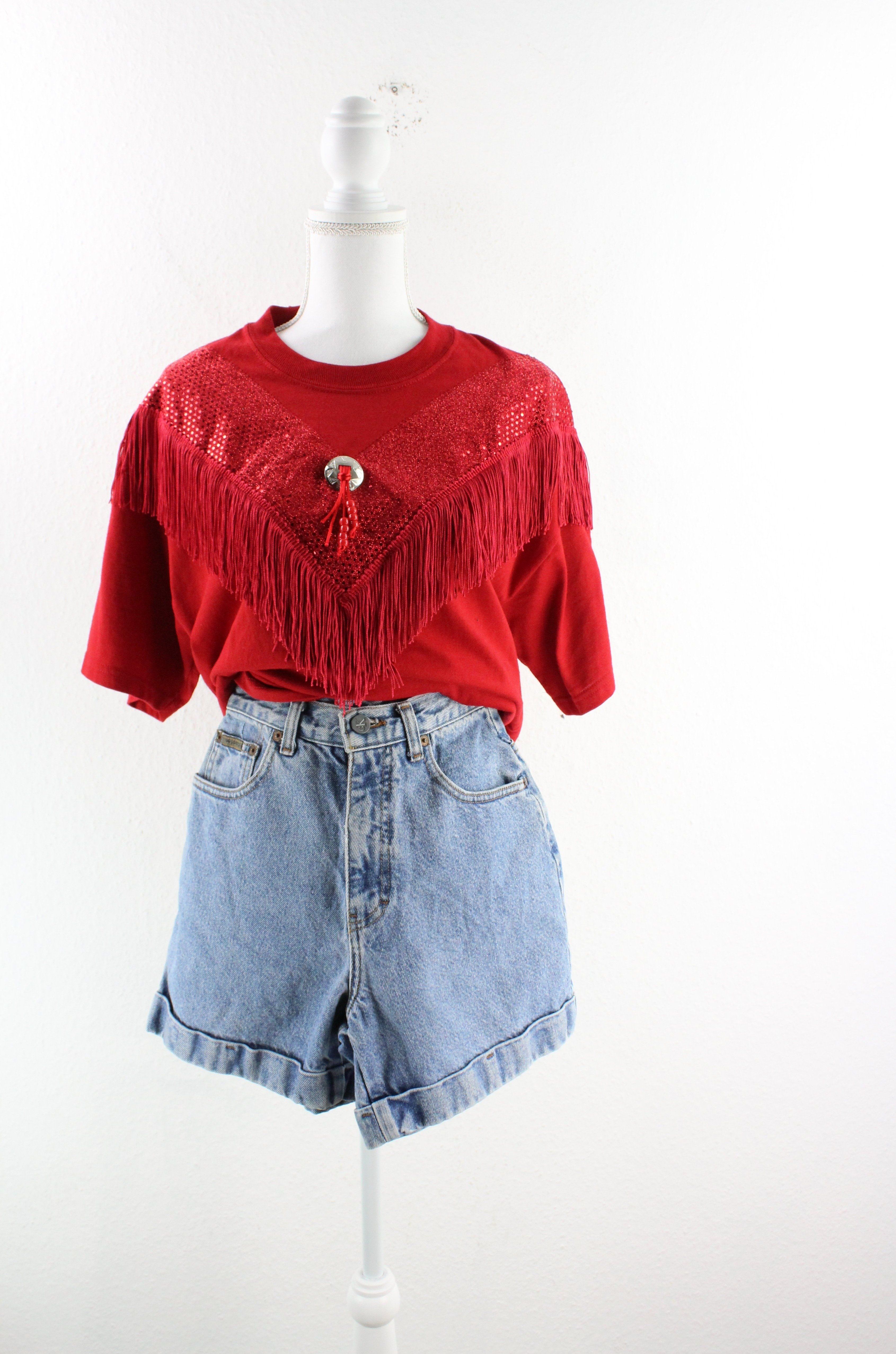 Vintage Red T-Shirt (L) Vintage & Rags