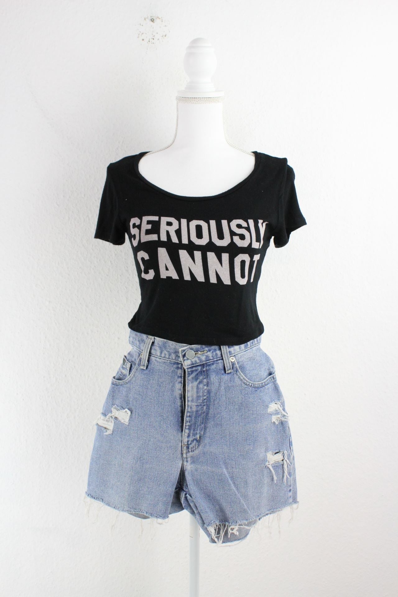 Vintage Seriously Cannot T-Shirt (M) Vintage & Rags