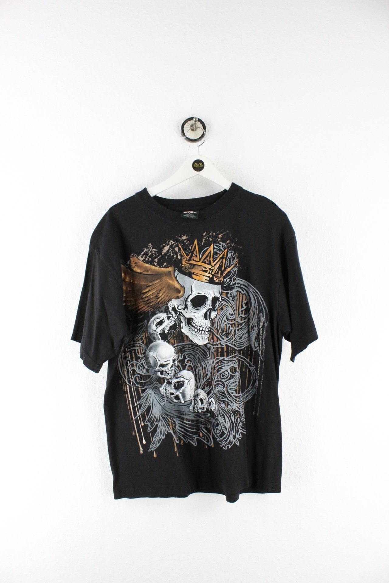 Vintage Skull Heads T-Shirt (L) Vintage & Rags