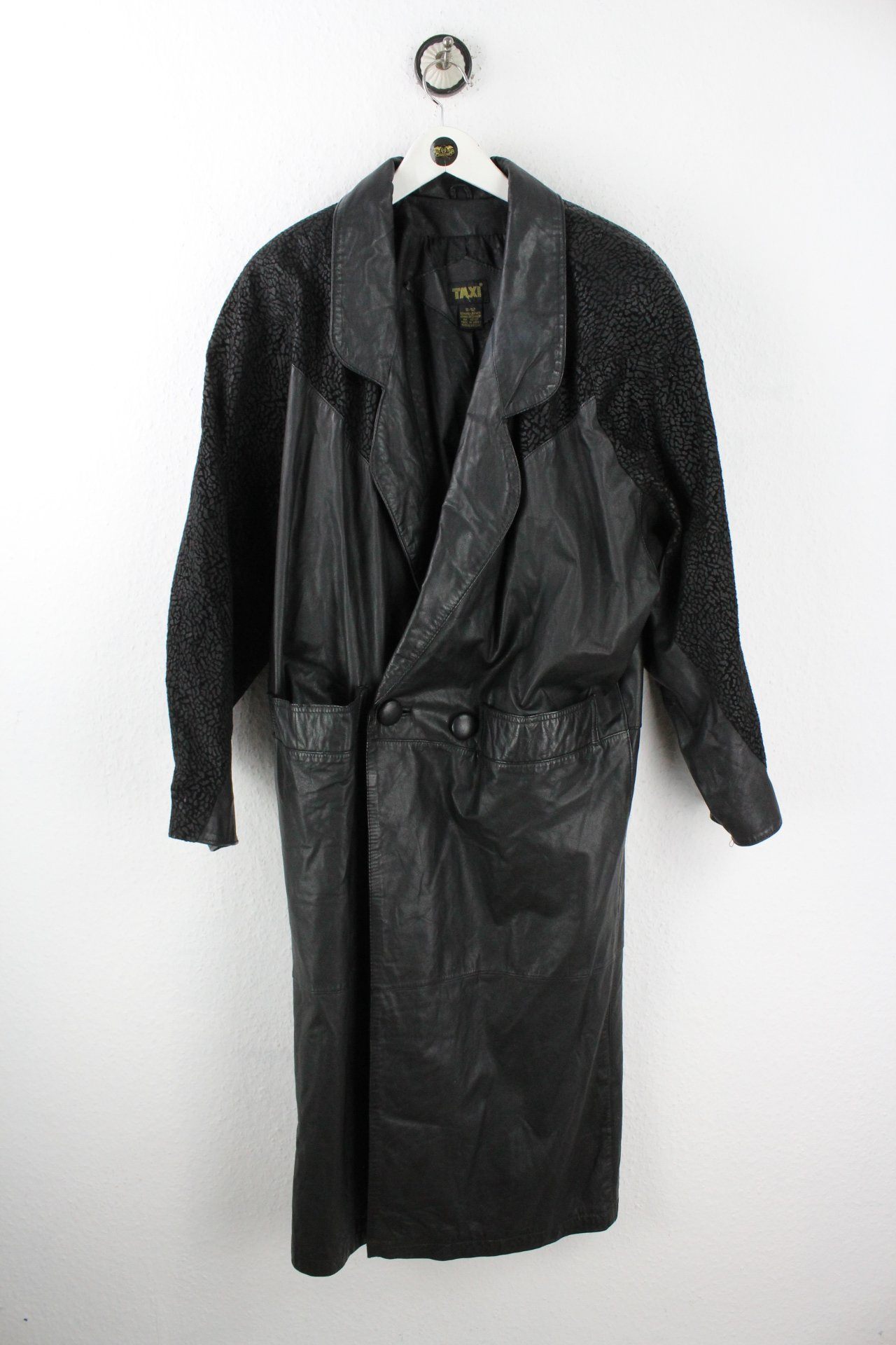 Vintage Taxi Leather Coat (XL) Vintage & Rags