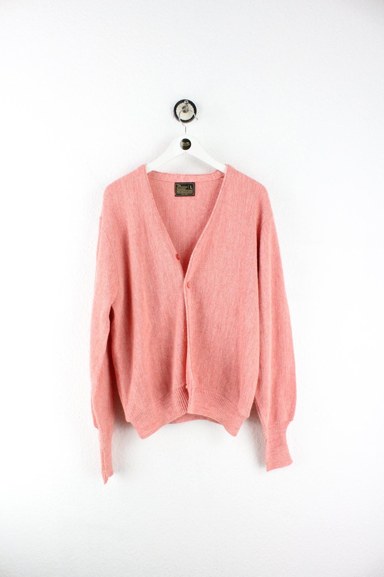 Vintage Virgin Orlon Acrylic Cardigan (L) Yeeco KG