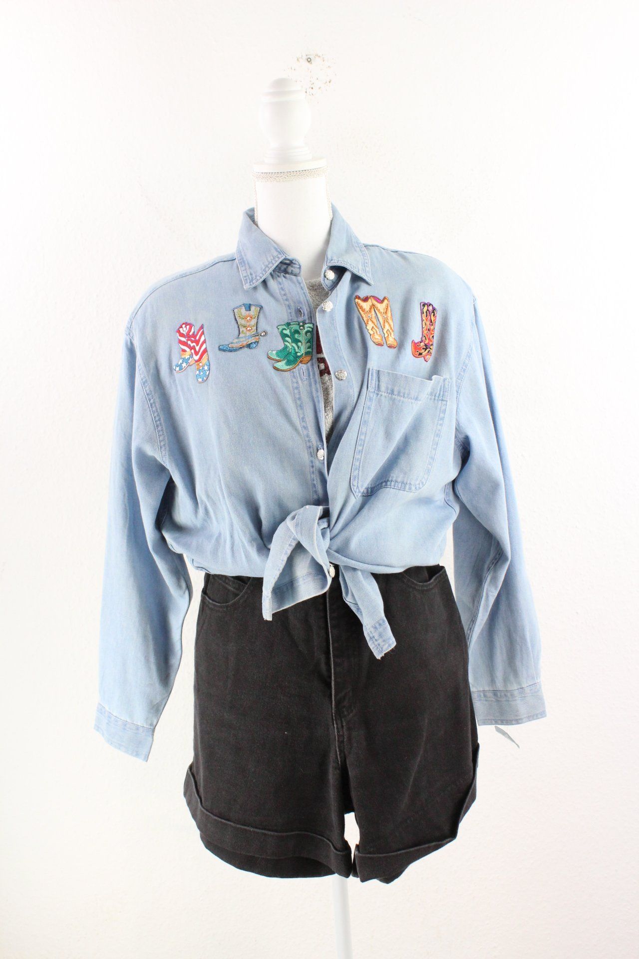 Vintage Western Denim Shirt (M) Vintage & Rags