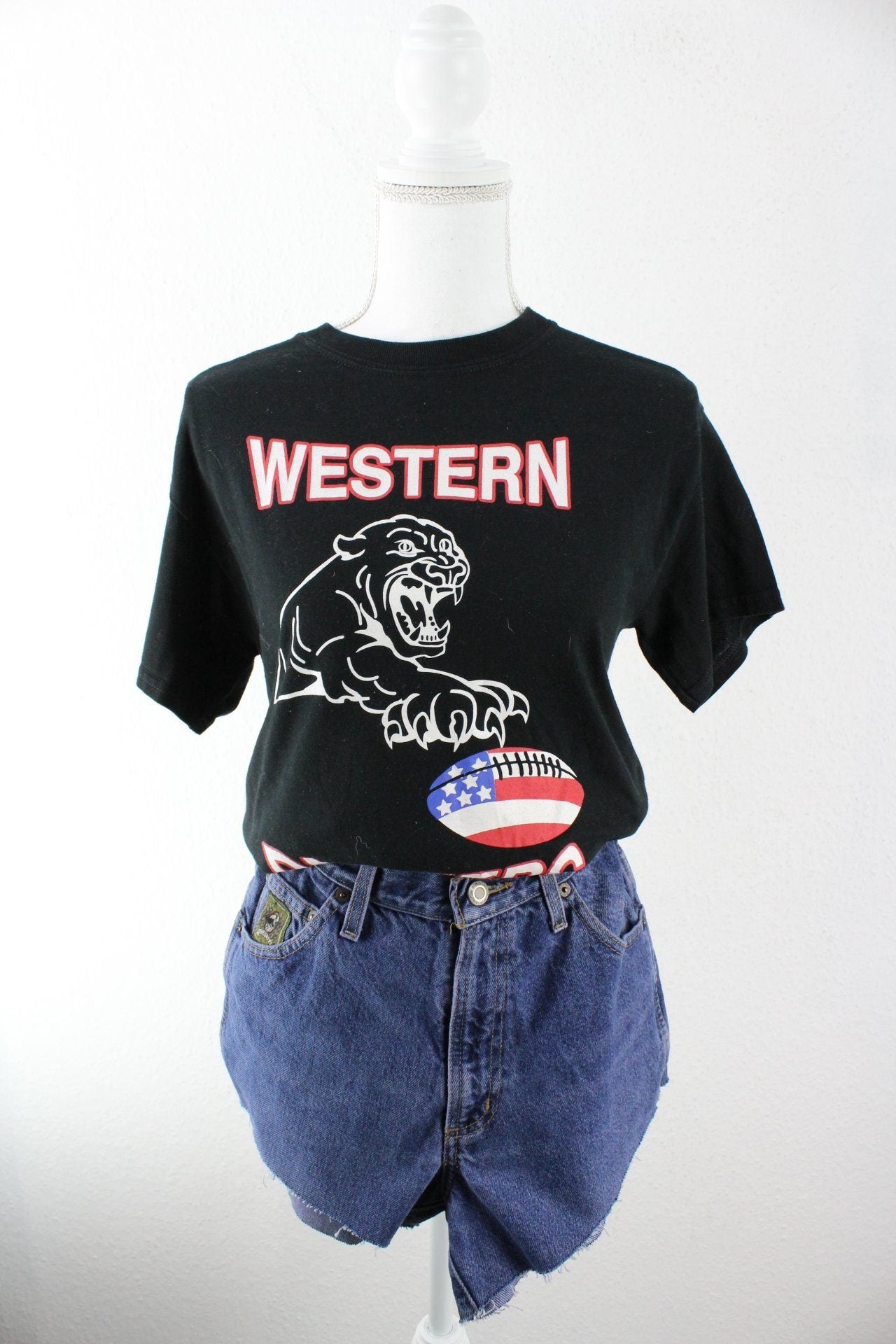 Vintage Western Panthers T-Shirt (S) Vintage & Rags