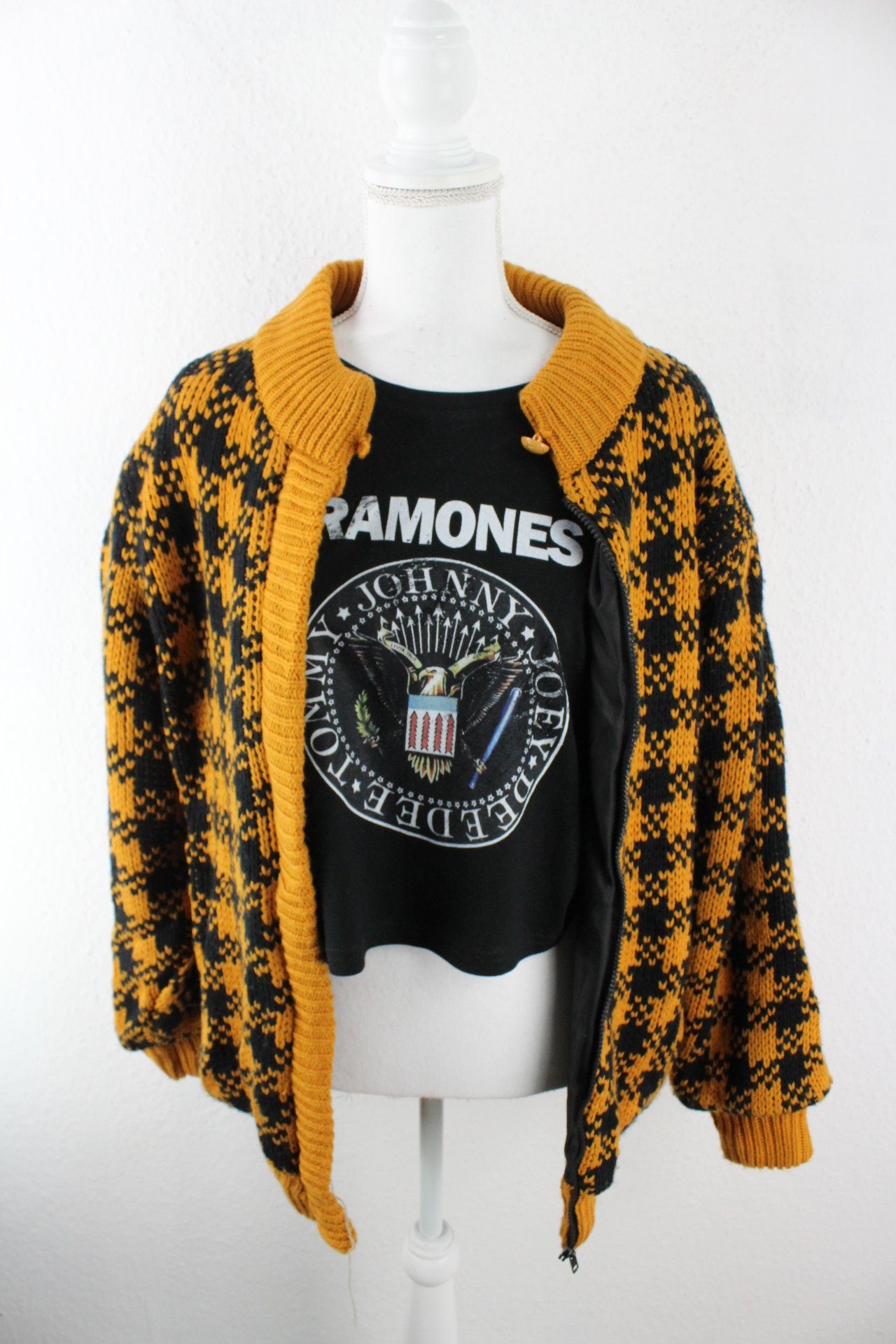 Vintage Yellow O´rite Cardigan (L) Vintage & Rags