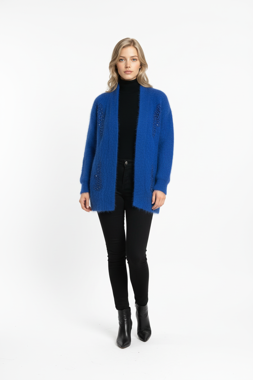 Vintage Blue Cardigan (M)