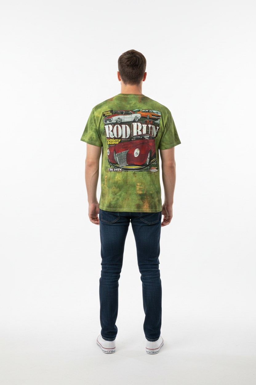 Vintage Rod Run Batik  T-Shirt (M)