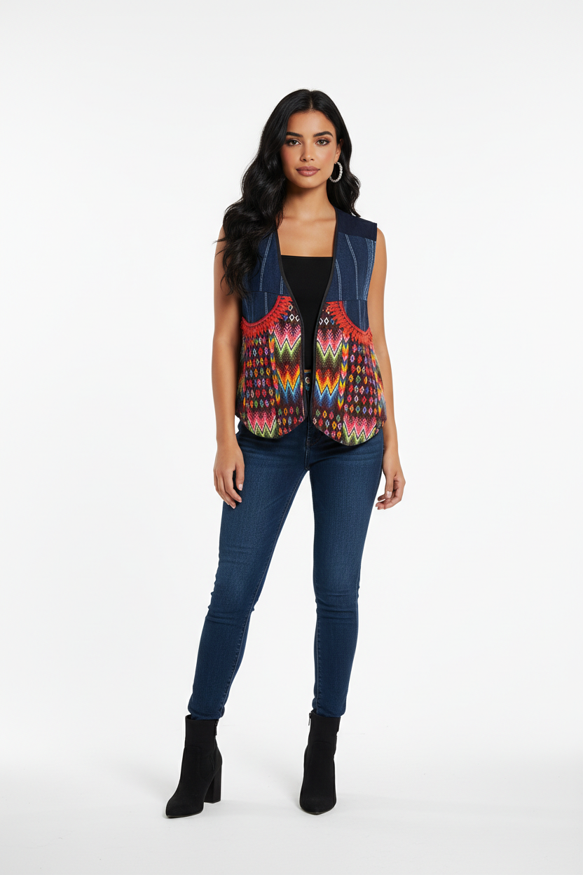 Vintage Colorful Vest (M)