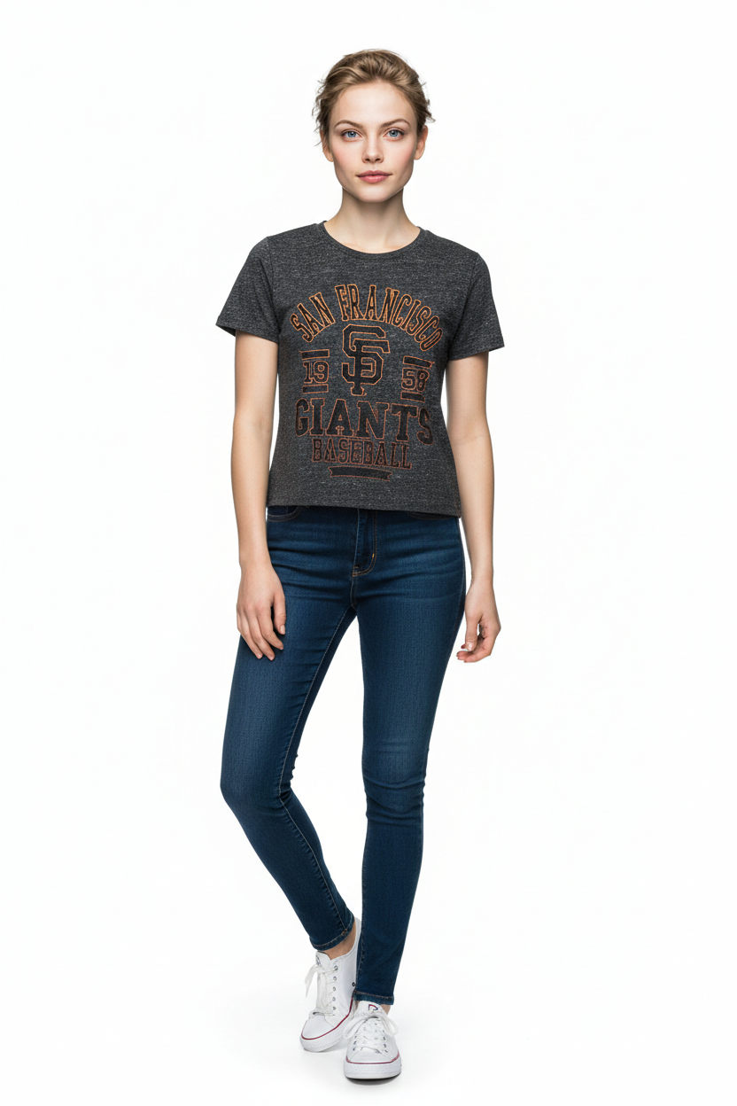 Vintage San Francisco Giants Baseball Crop T-Shirt (XS)