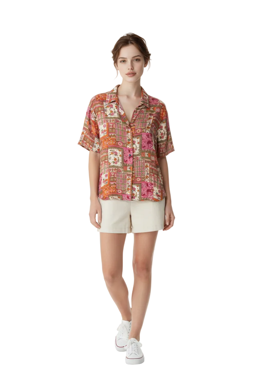 Vintage Jonathan Martin Silk Shirt (S)