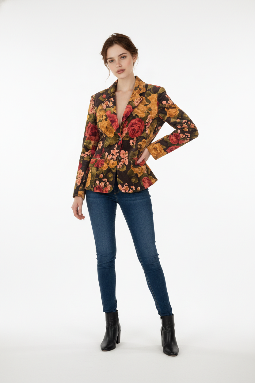 Vintage Liz Claiborne Samt  Blazer (M)