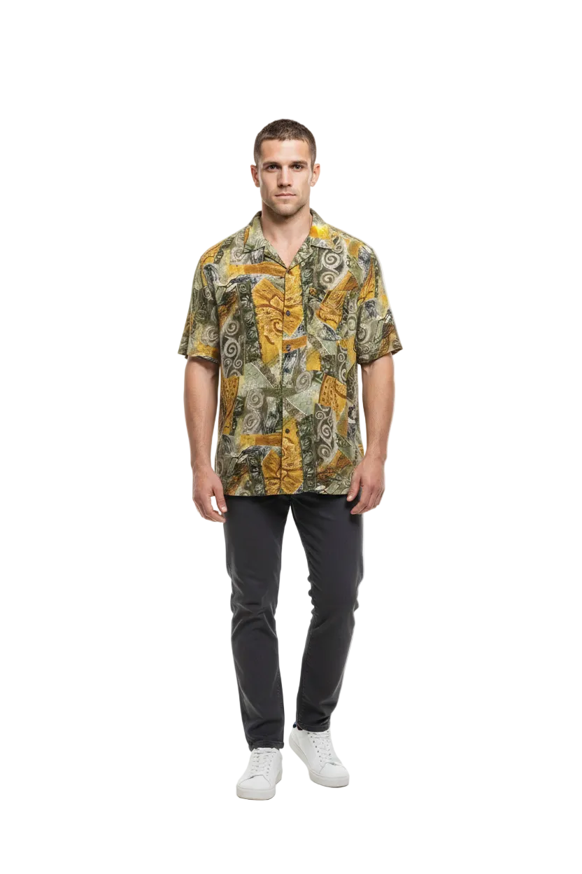 Vintage Bruno Silk Shirt (L)