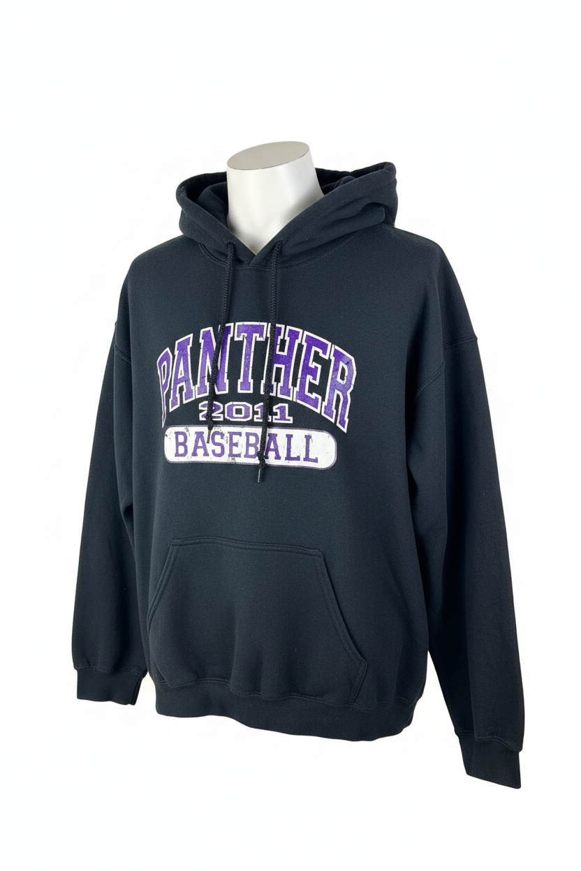 Vintage Panther Baseball Hoodie (L)