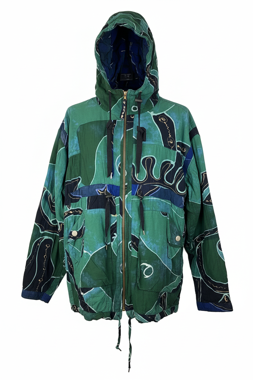 Vintage Green Jacket Reversible (L)