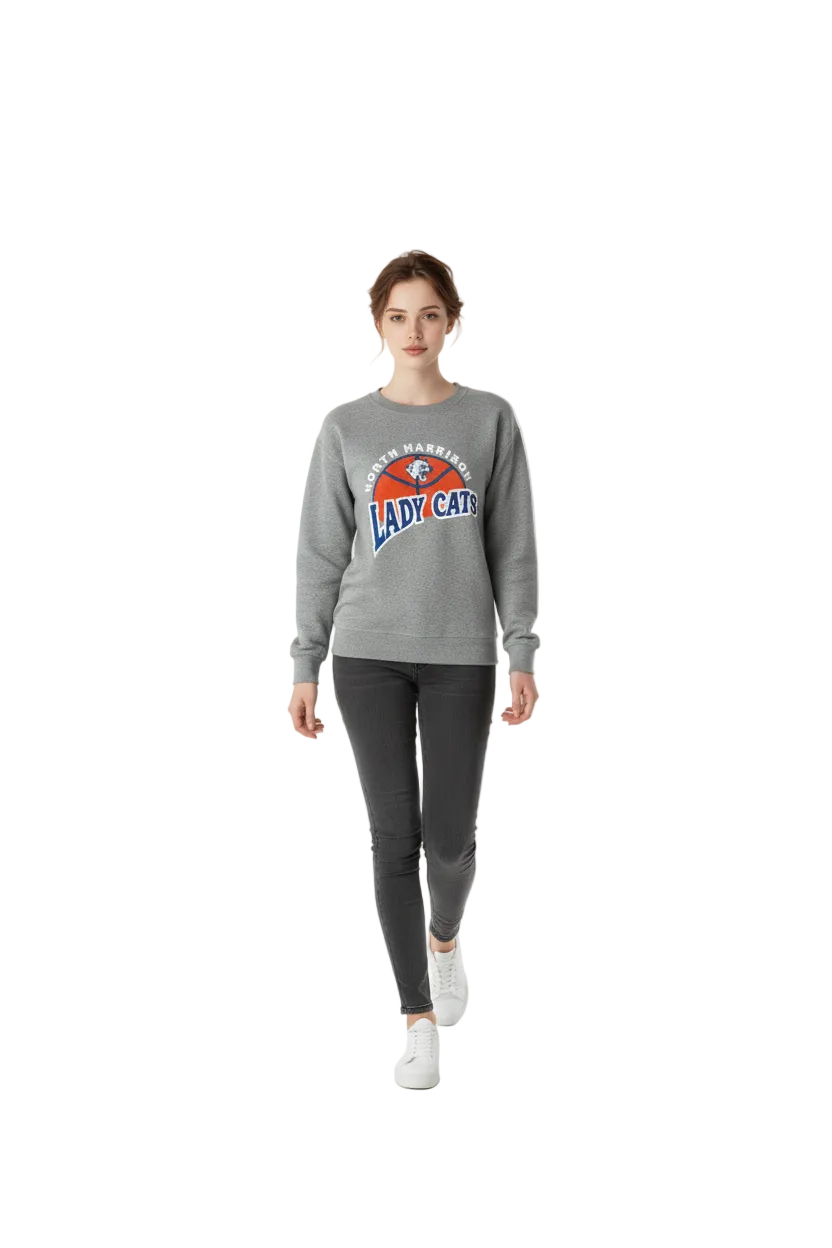 Vintage Lady Cats Sweatshirt (S)