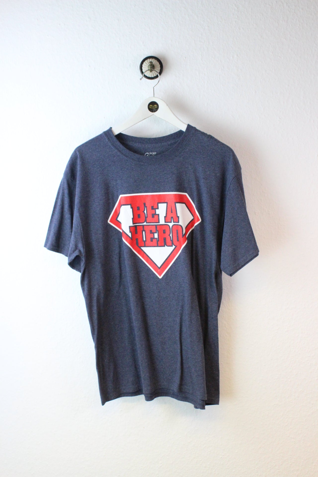 Vintage Be A Hero T-Shirt (L)